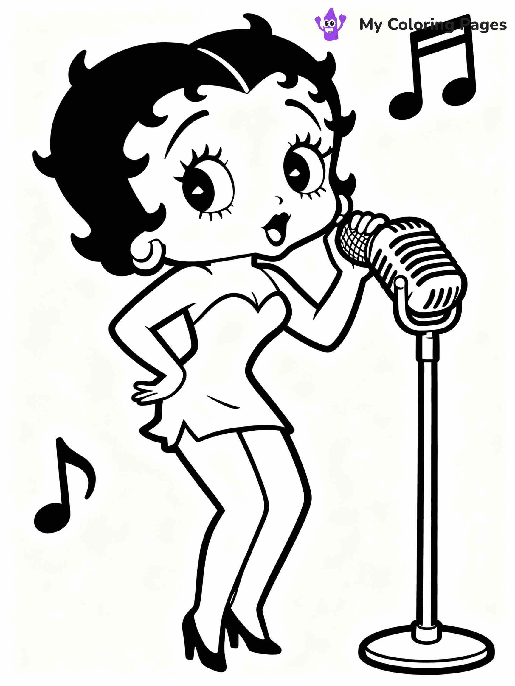 Betty Boop Coloring Pages - 12
