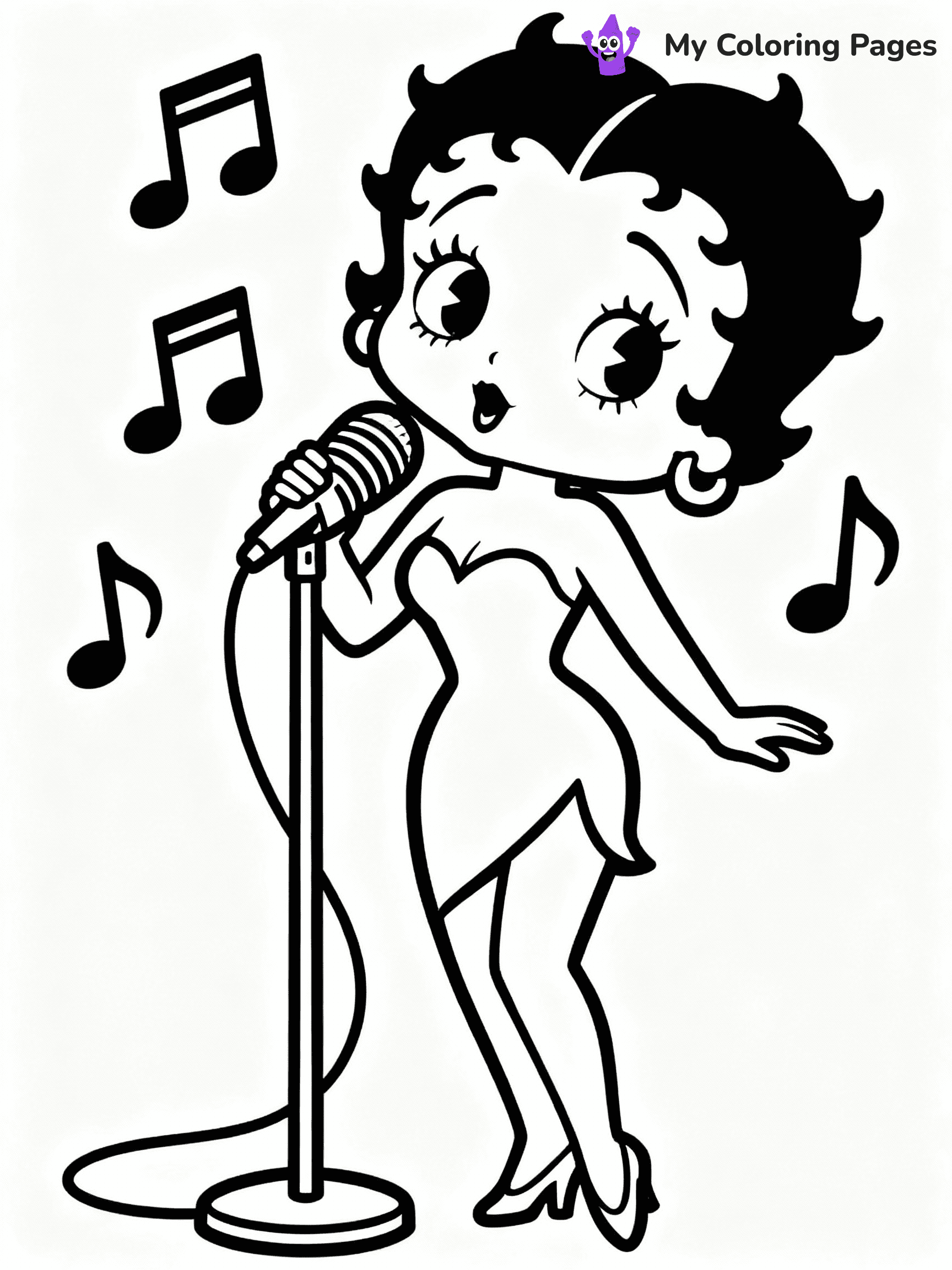 Betty Boop Coloring Pages - 11