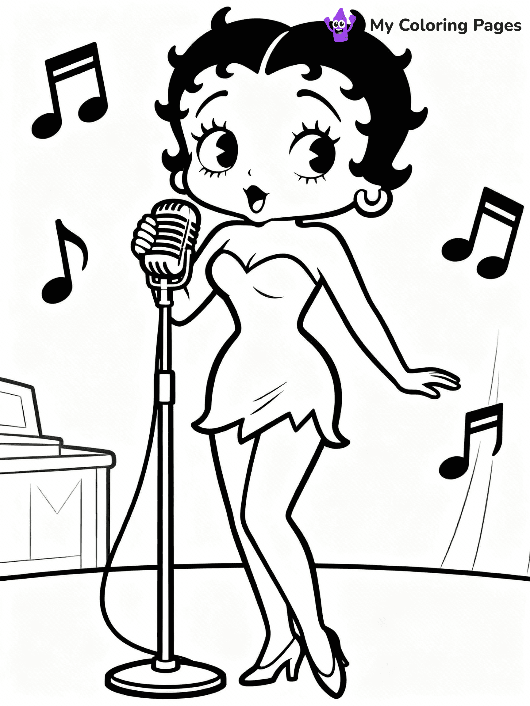 Betty Boop Coloring Pages - 5