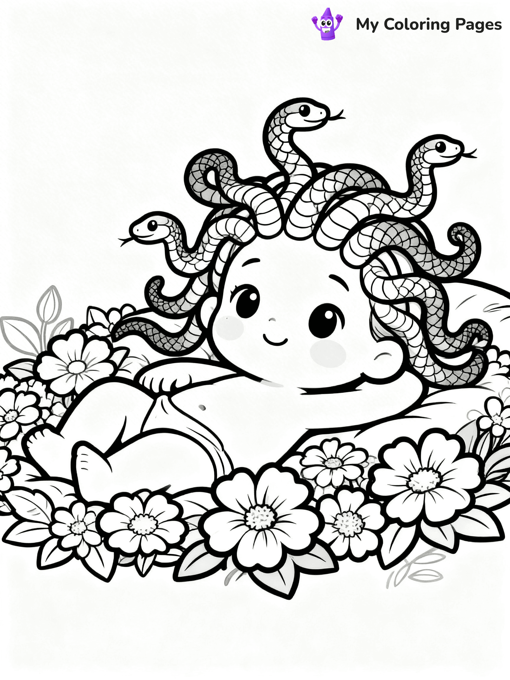Medusa Coloring Pages - 19