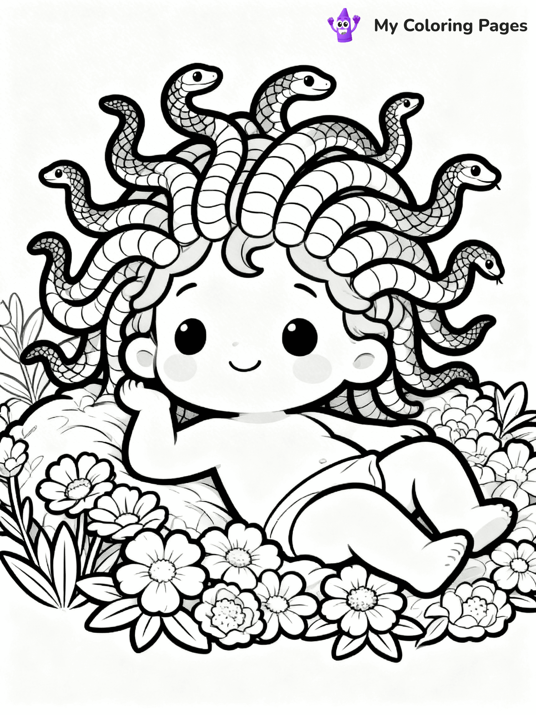 Medusa Coloring Pages - 18