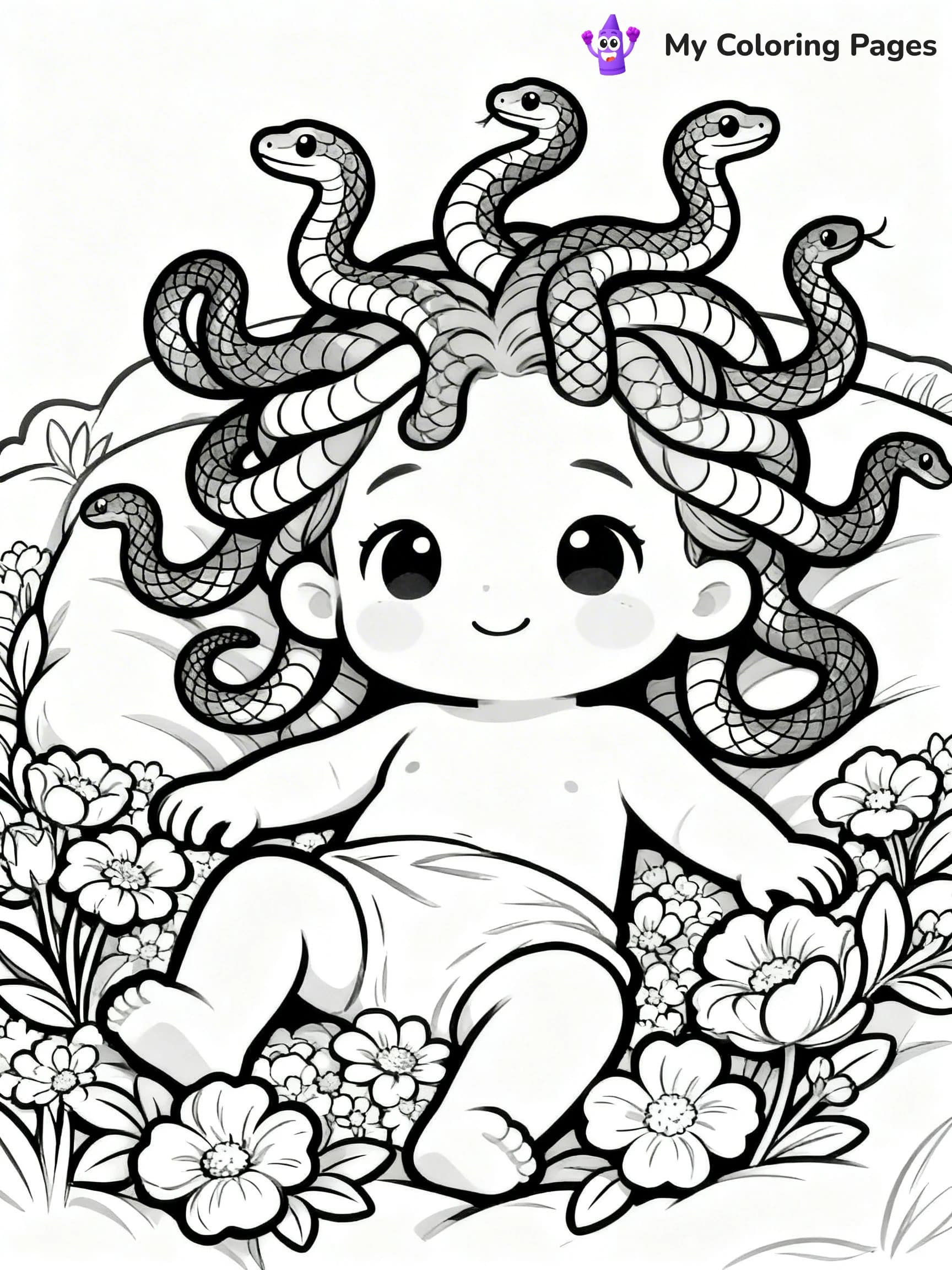 Medusa Coloring Pages - 17