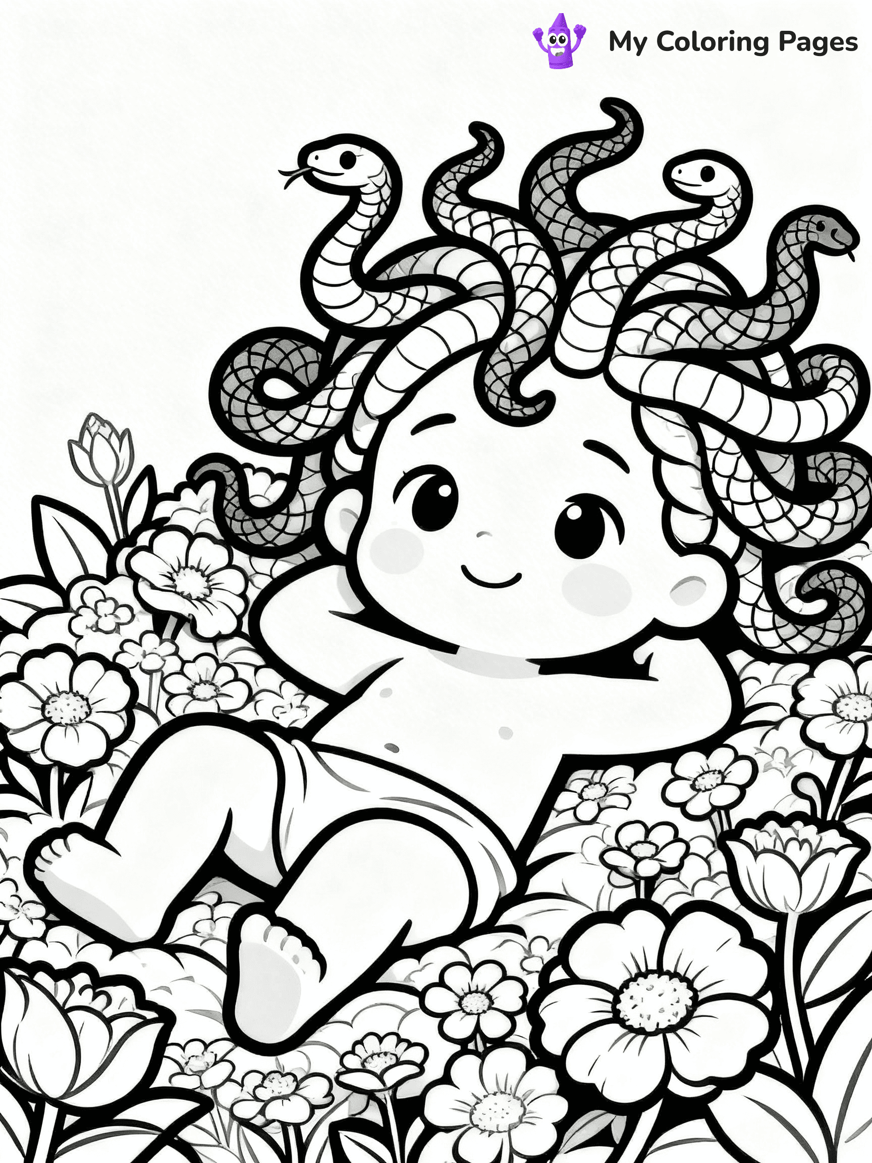 Medusa Coloring Pages - 16