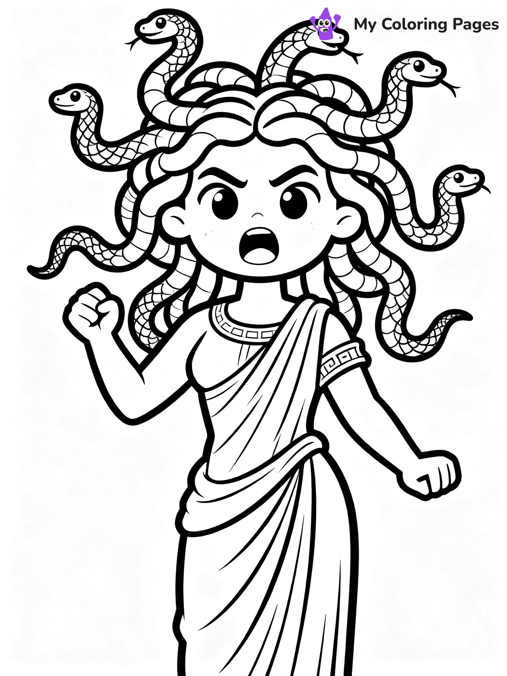 Medusa Coloring Pages - 13