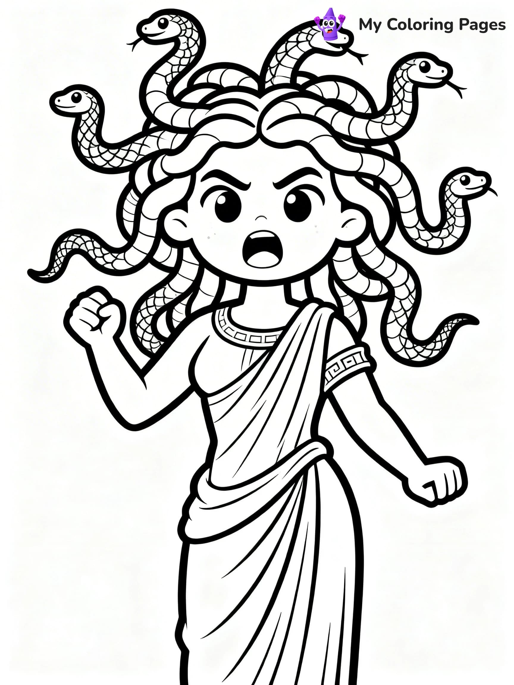 Medusa Coloring Pages - 13