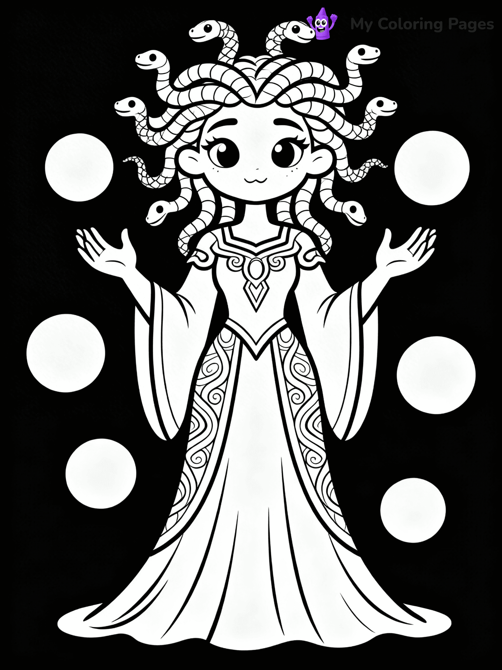 Medusa Coloring Pages - 6
