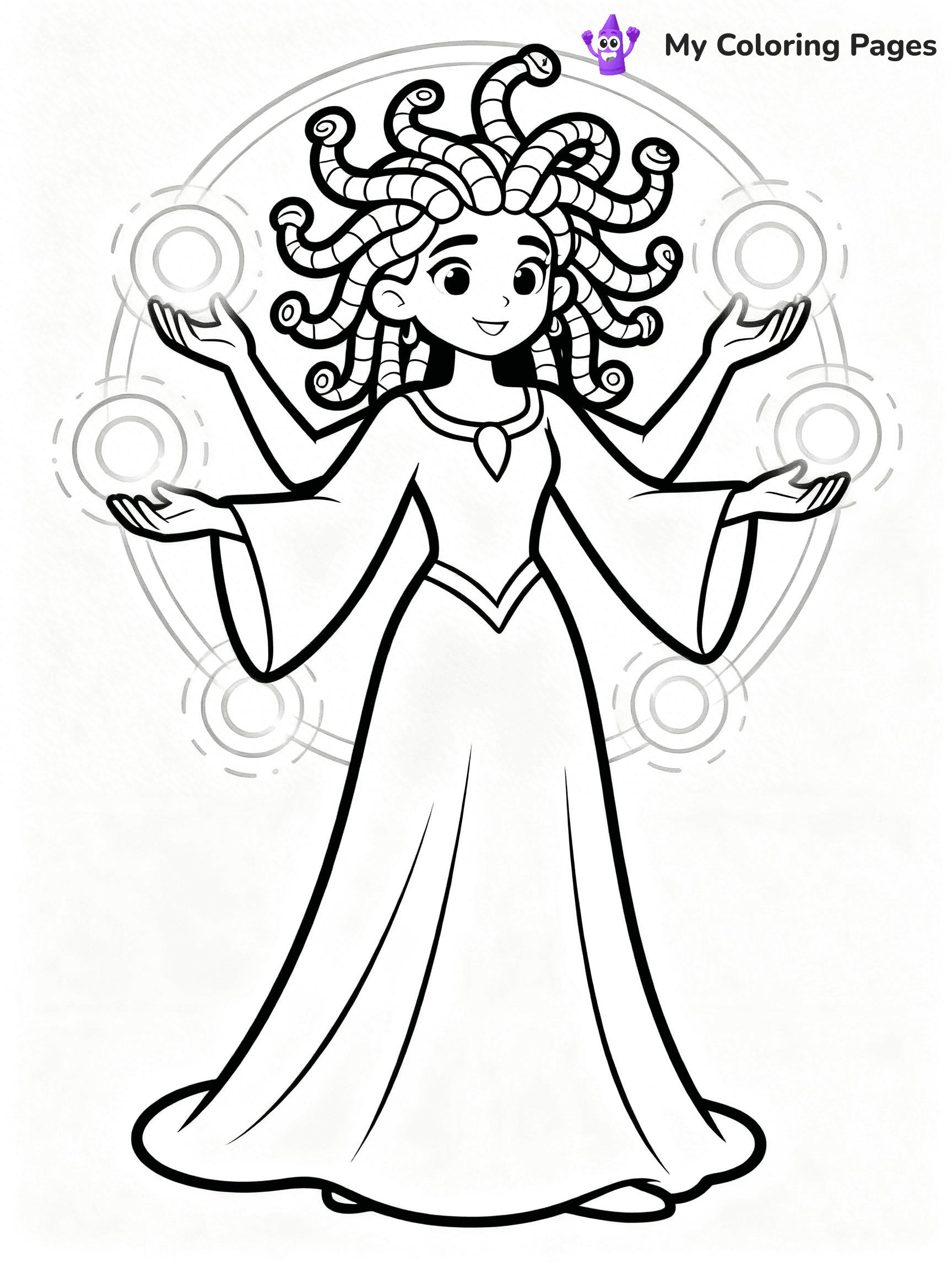 Medusa Coloring Pages - 5