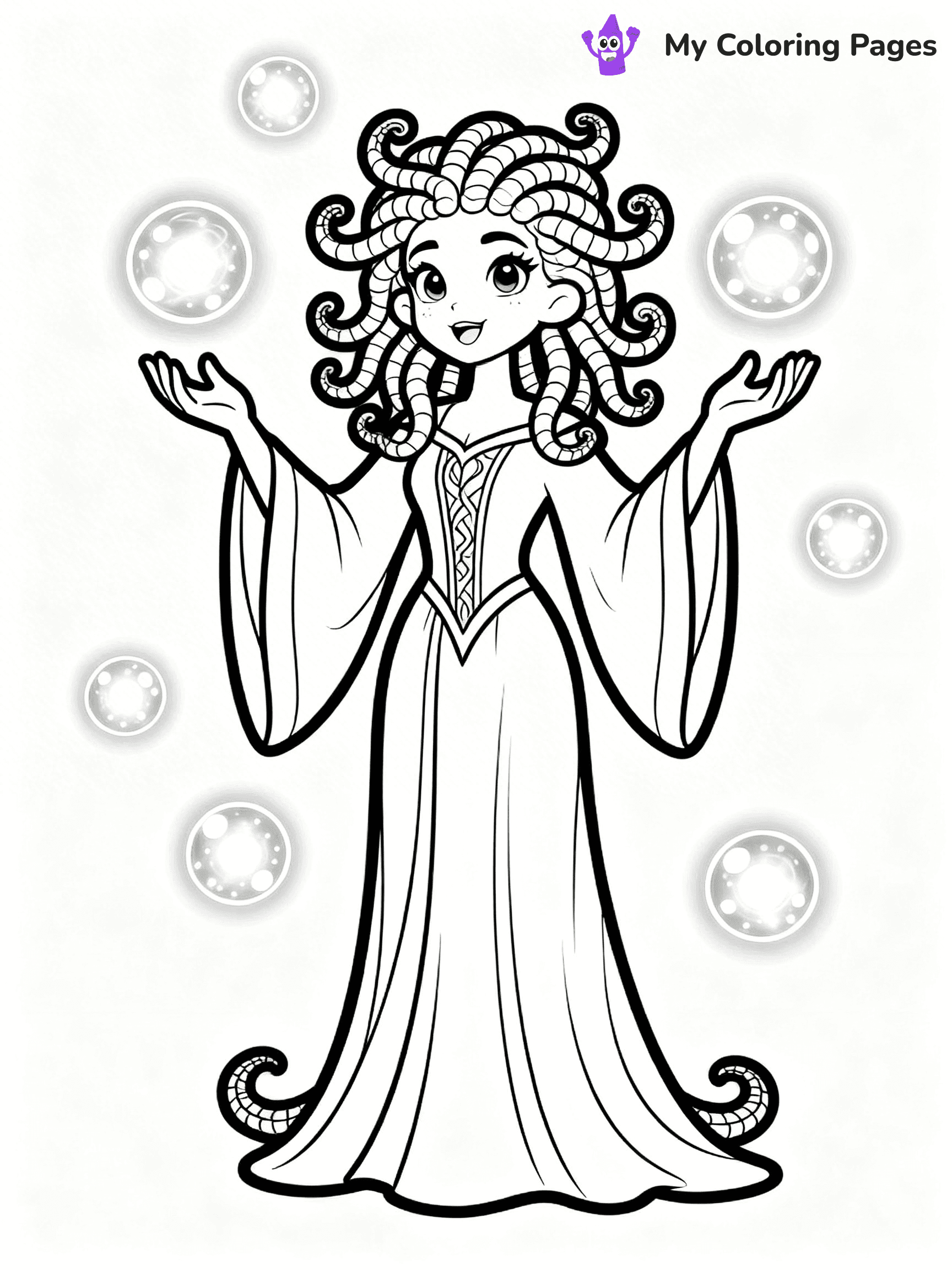 Medusa Coloring Pages - 4