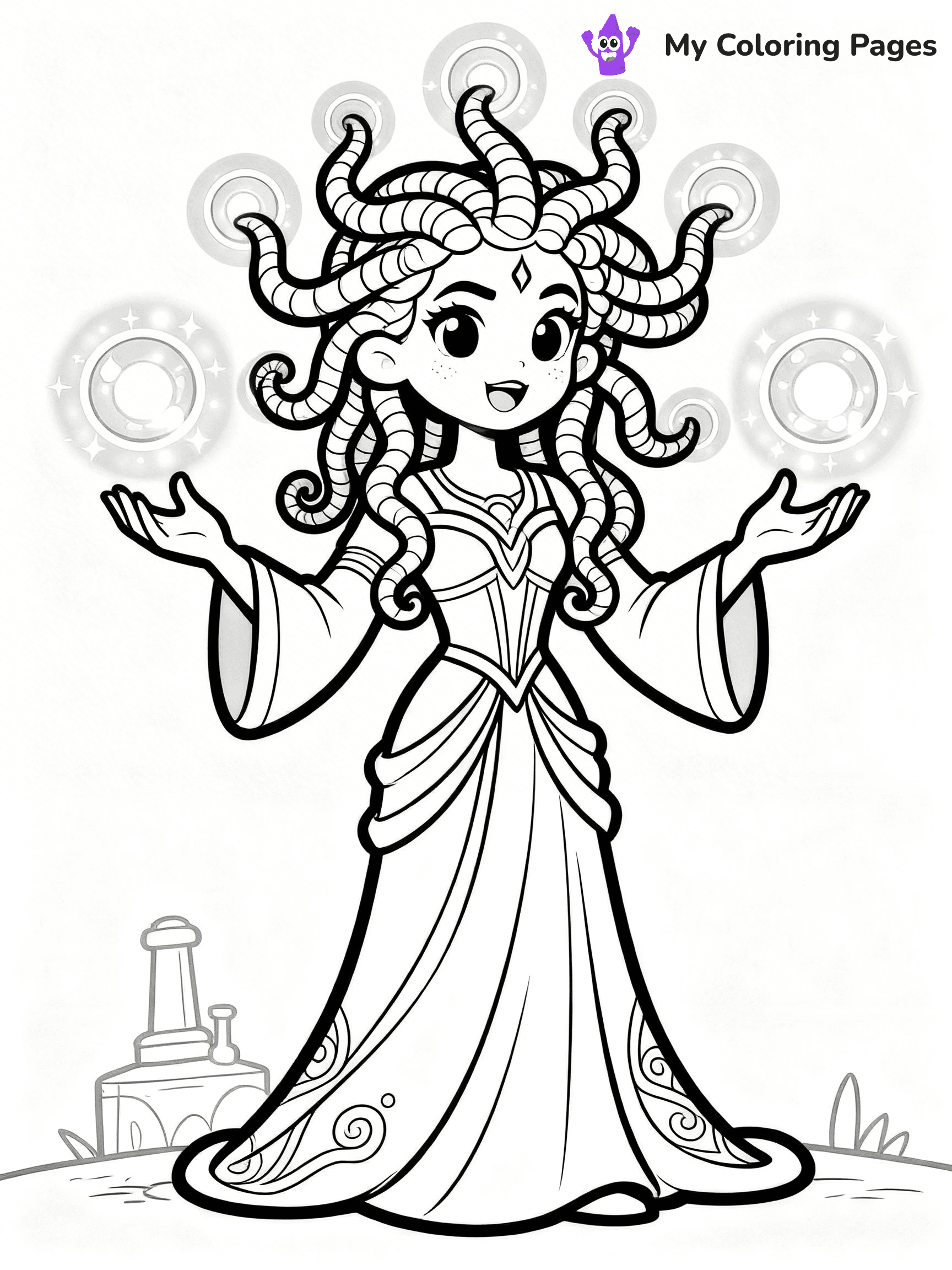 Medusa Coloring Pages - 3