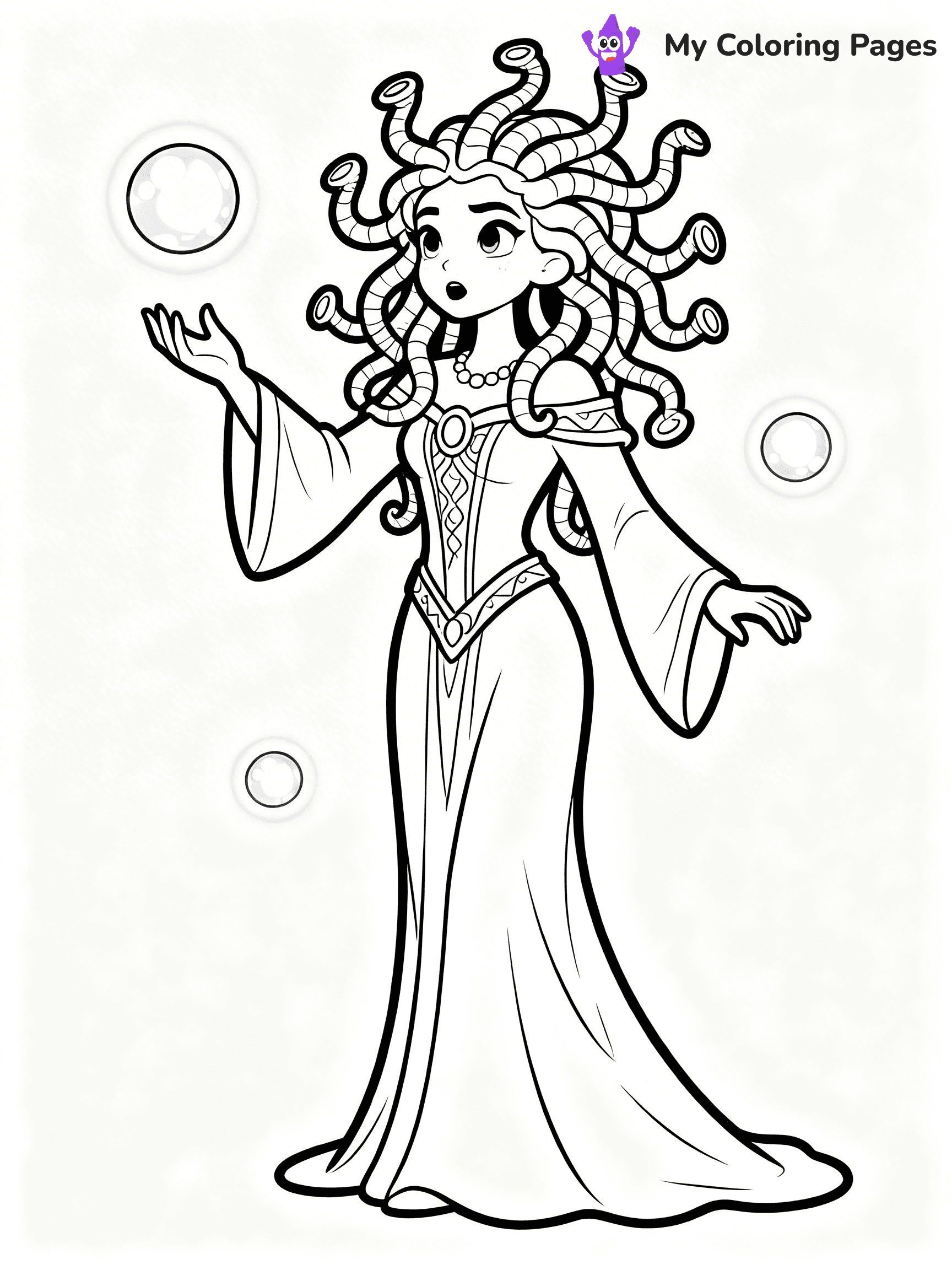 Medusa Coloring Pages - 2