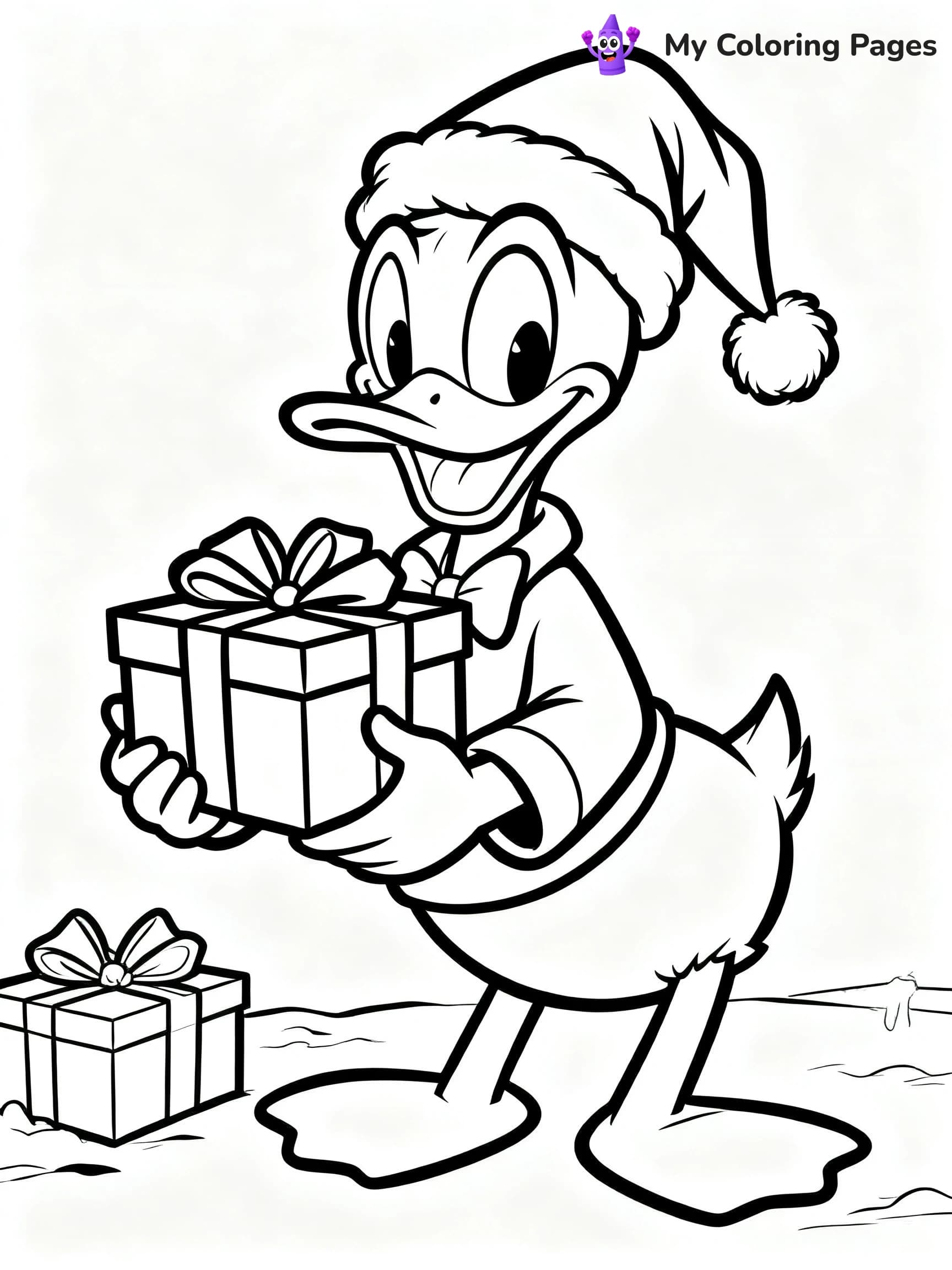 Christmas Mickey Mouse Coloring Pages - 23