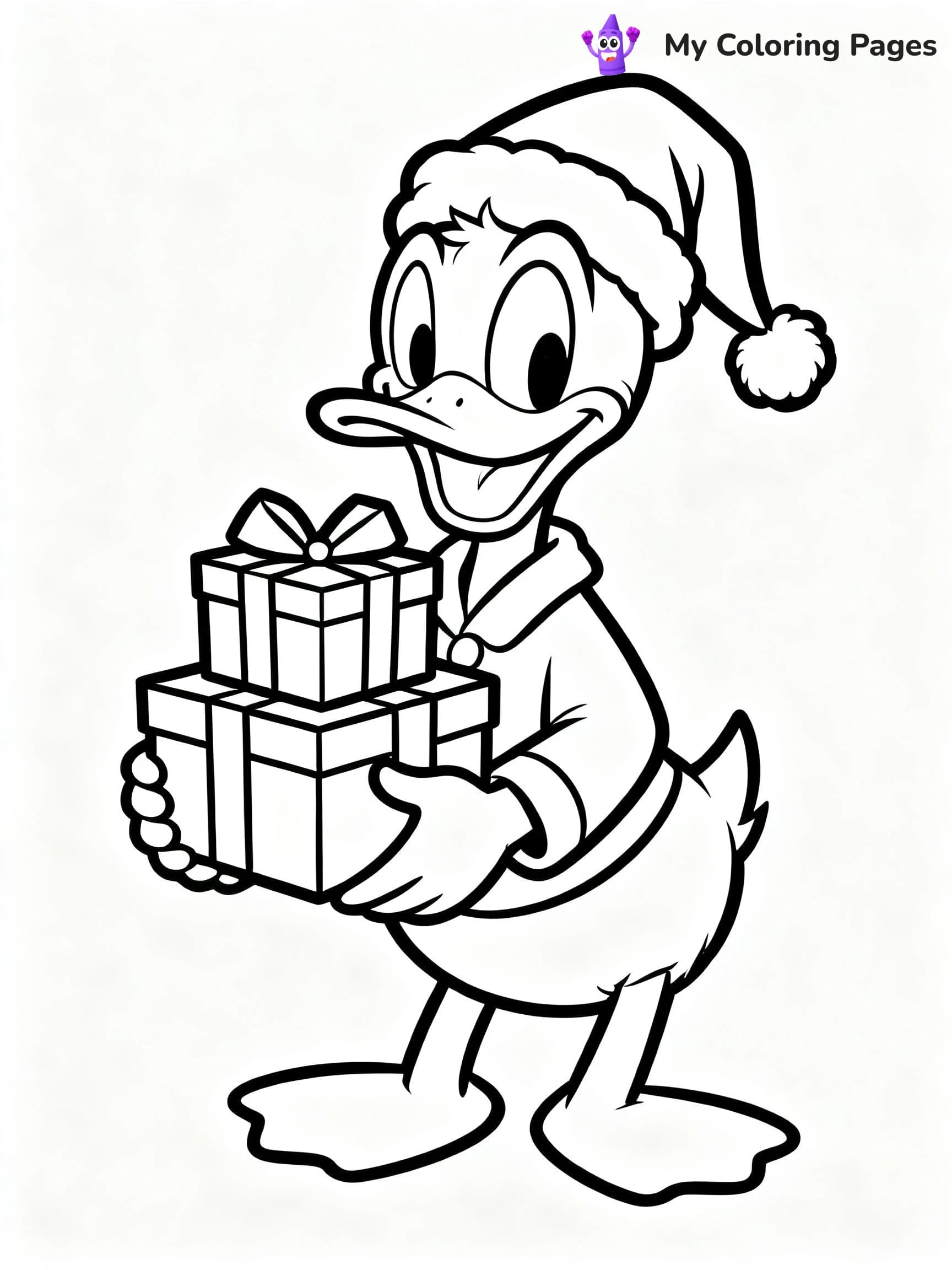 Christmas Mickey Mouse Coloring Pages - 22