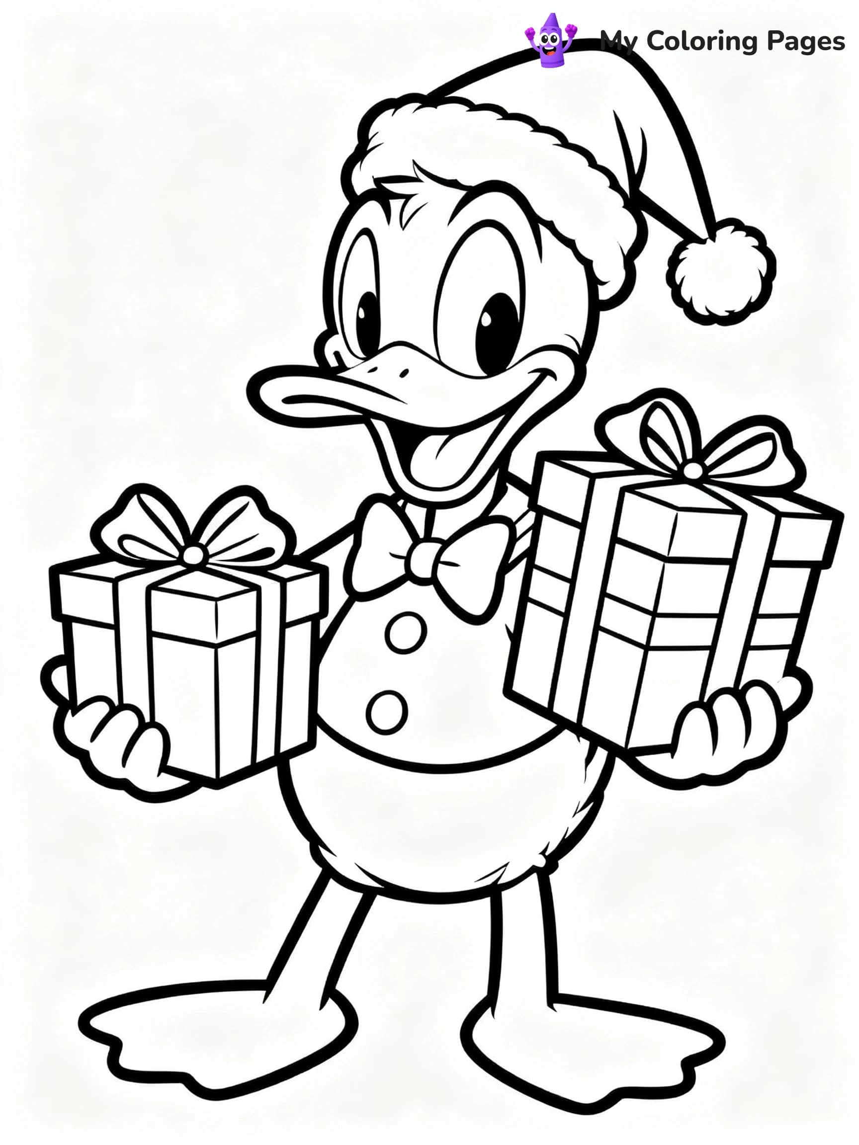 Christmas Mickey Mouse Coloring Pages - 21
