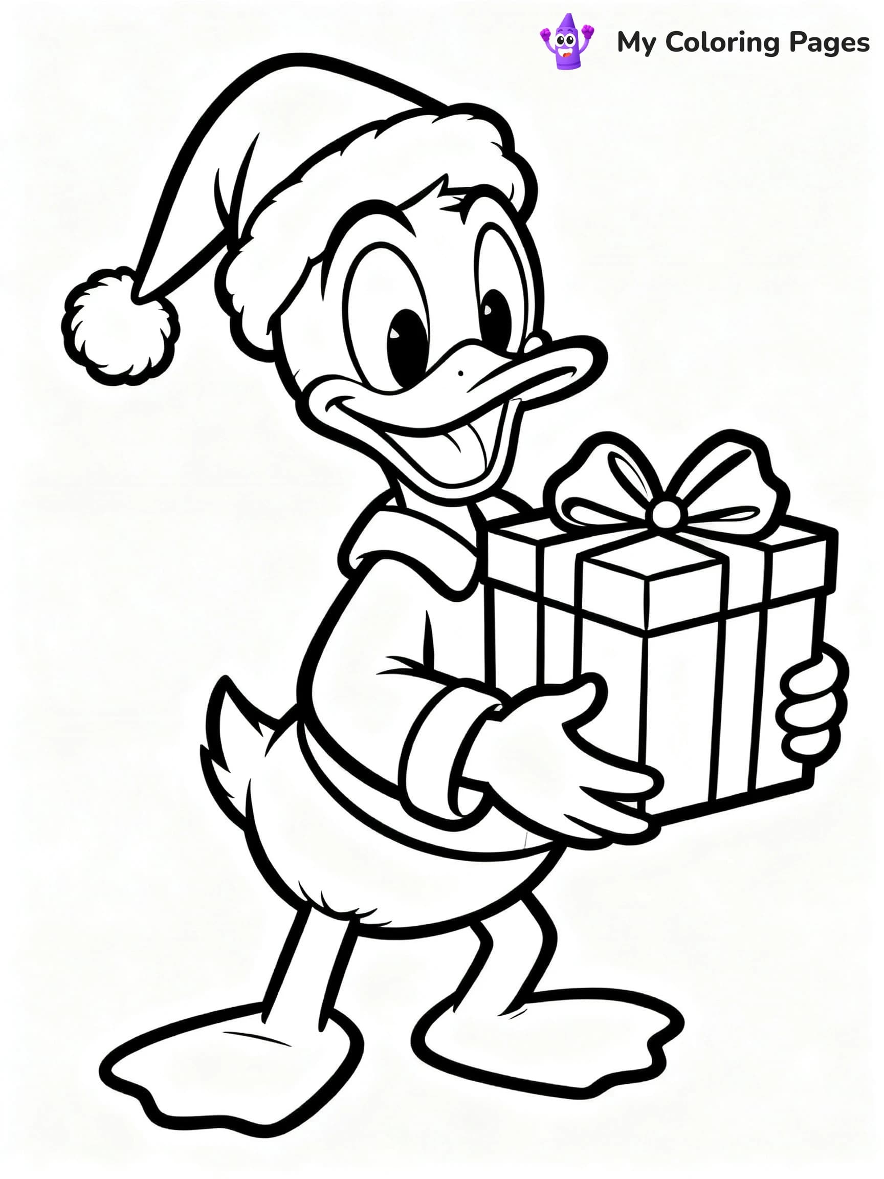 Christmas Mickey Mouse Coloring Pages - 20