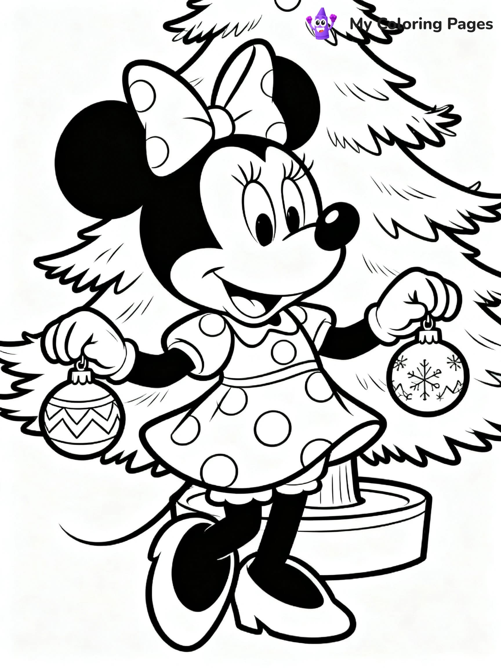 Christmas Mickey Mouse Coloring Pages - 19