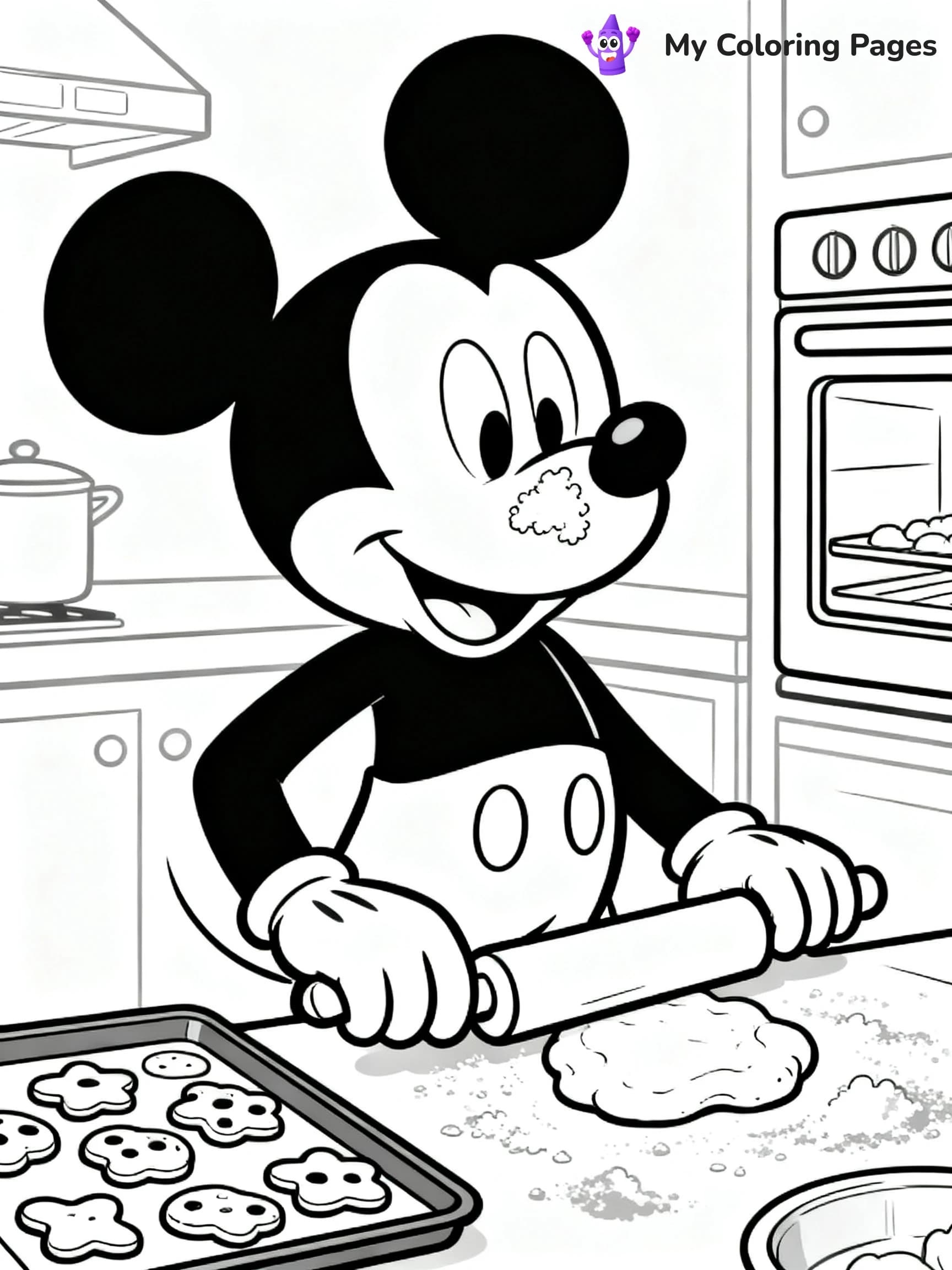Christmas Mickey Mouse Coloring Pages - 11