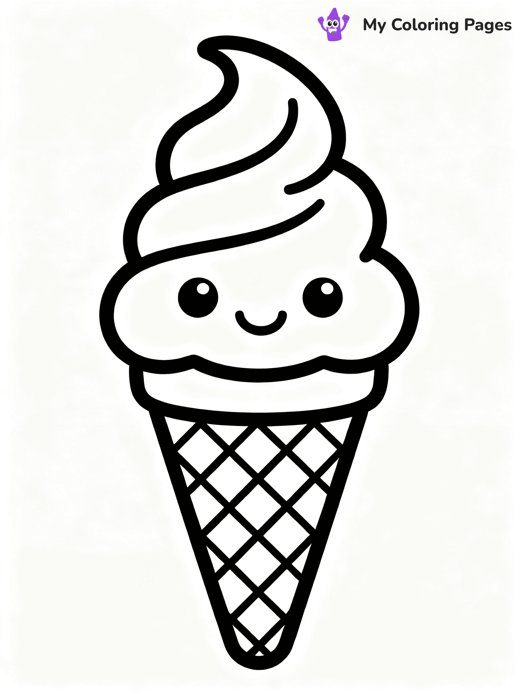 Ice Cream Cone Coloring Pages - 23