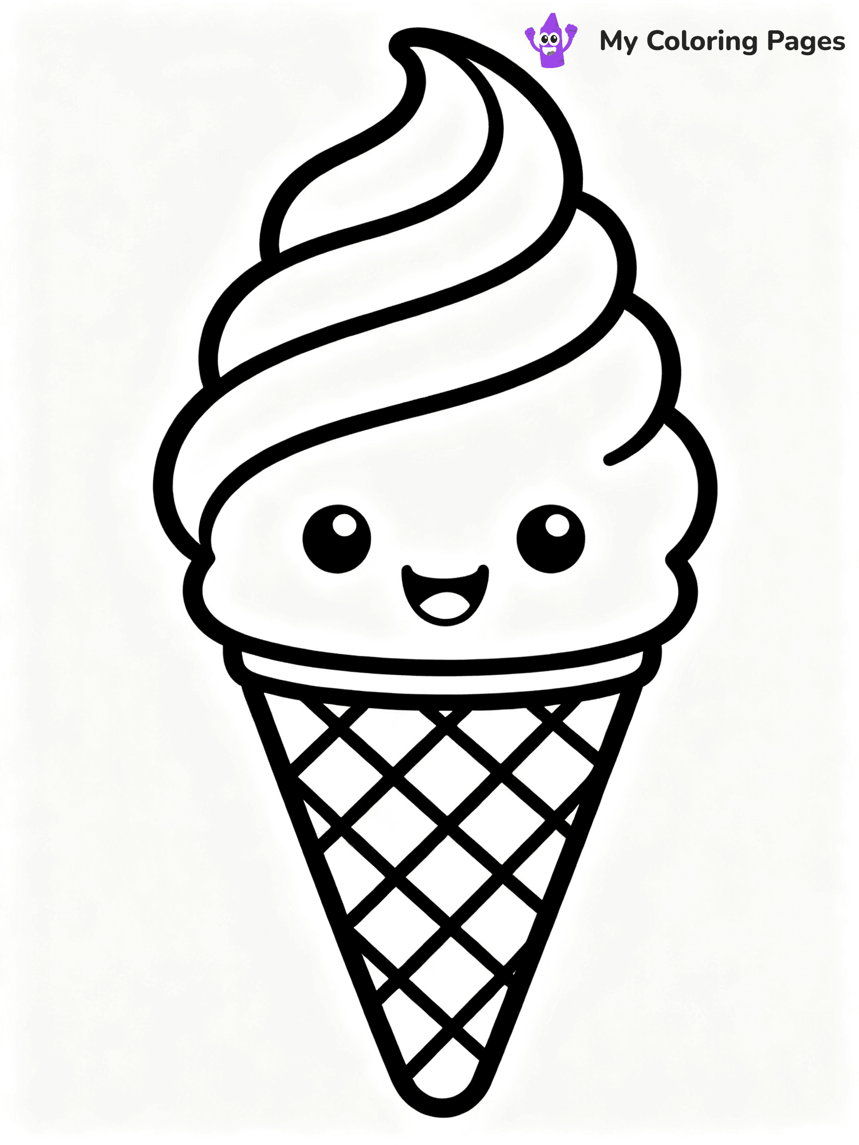 Ice Cream Cone Coloring Pages - 20
