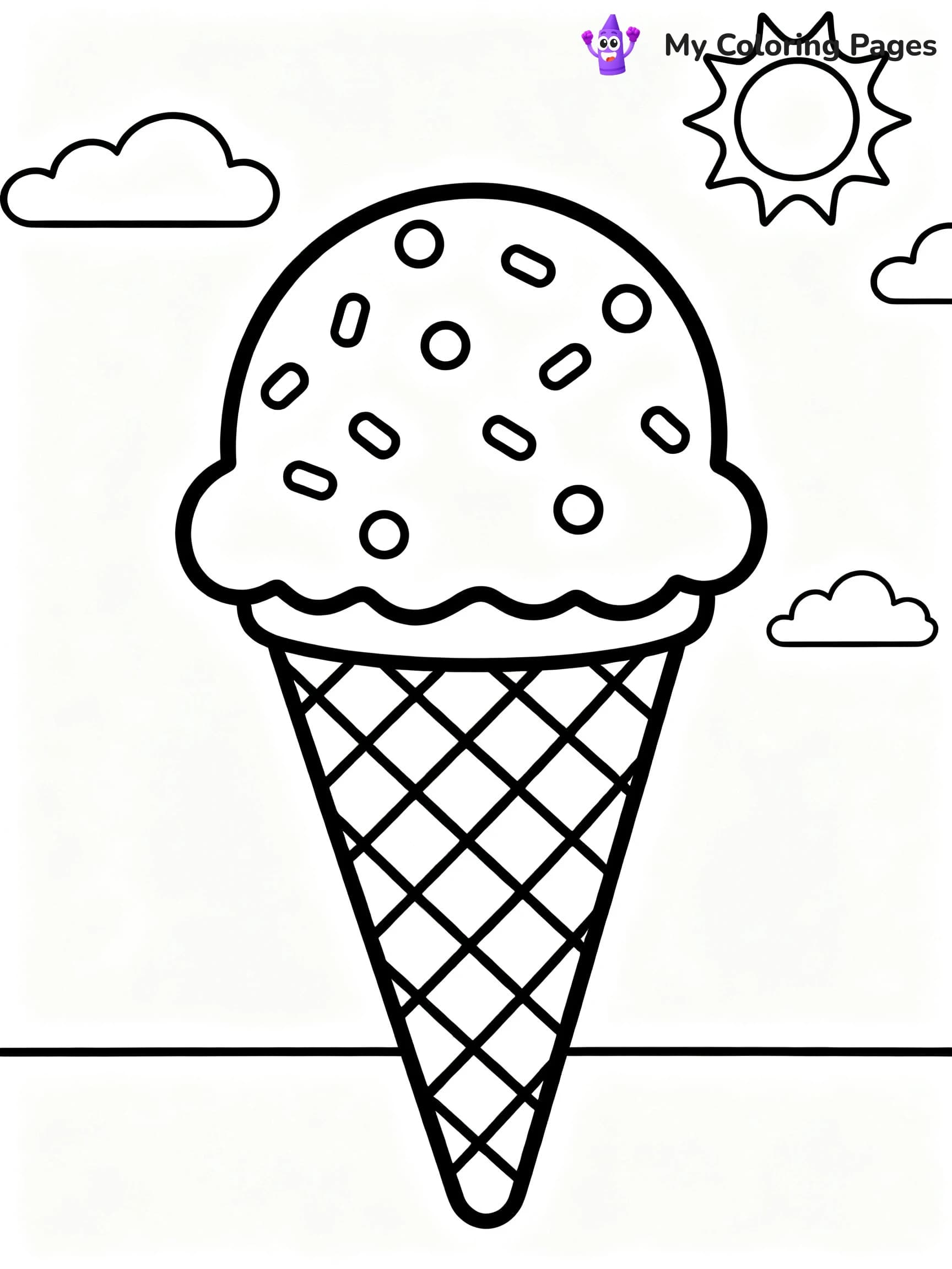 Ice Cream Cone Coloring Pages - 14