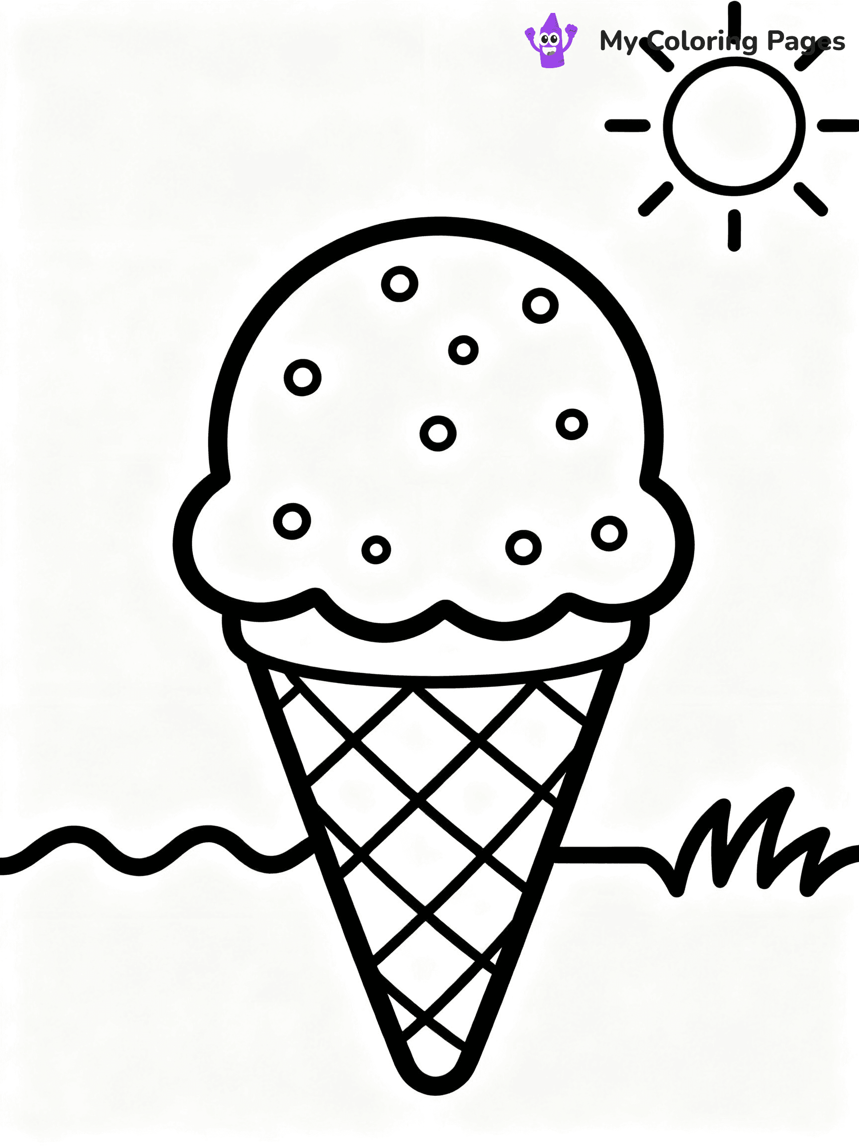 Ice Cream Cone Coloring Pages - 13