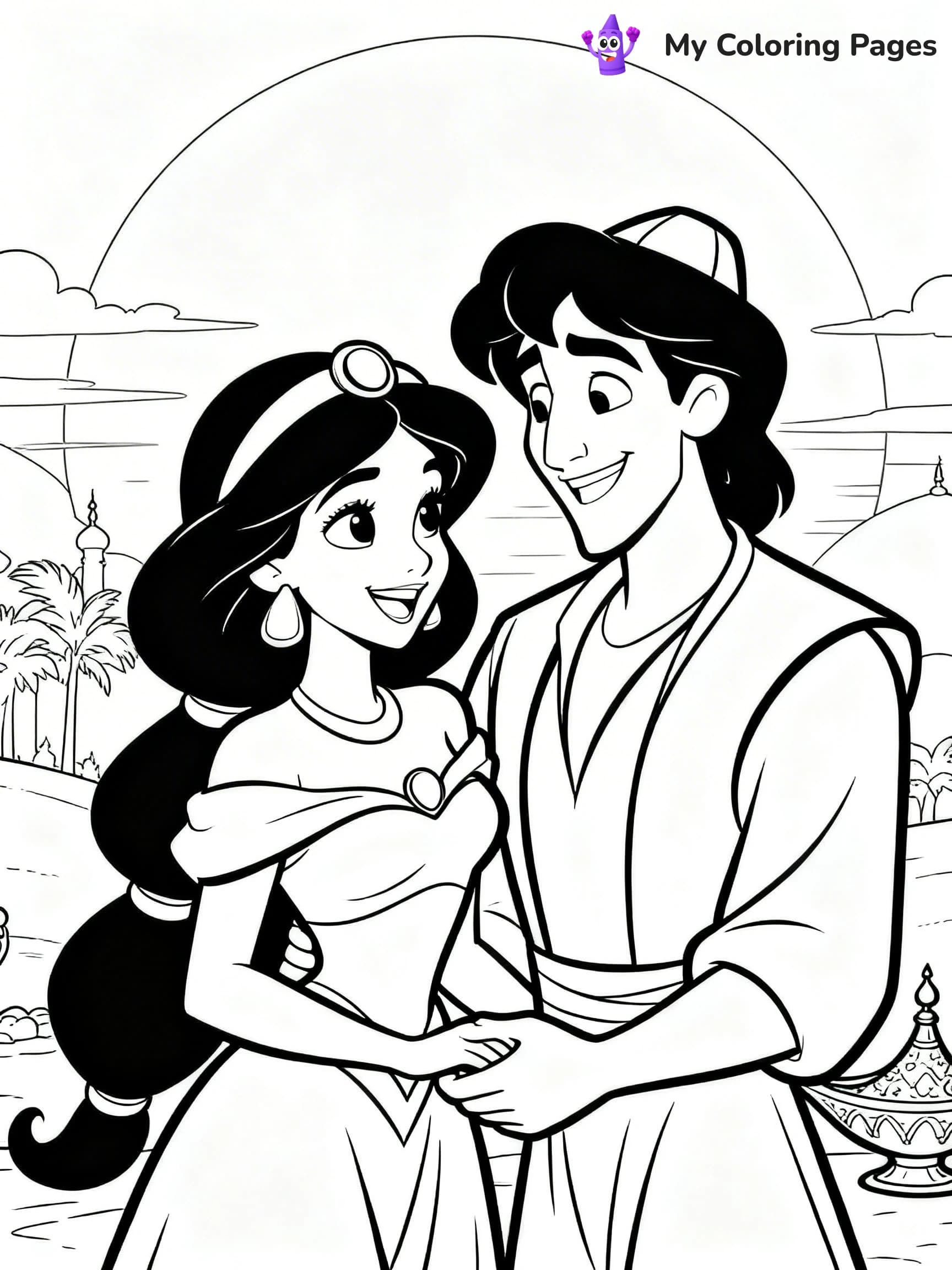 Aladdin Coloring Pages - 24