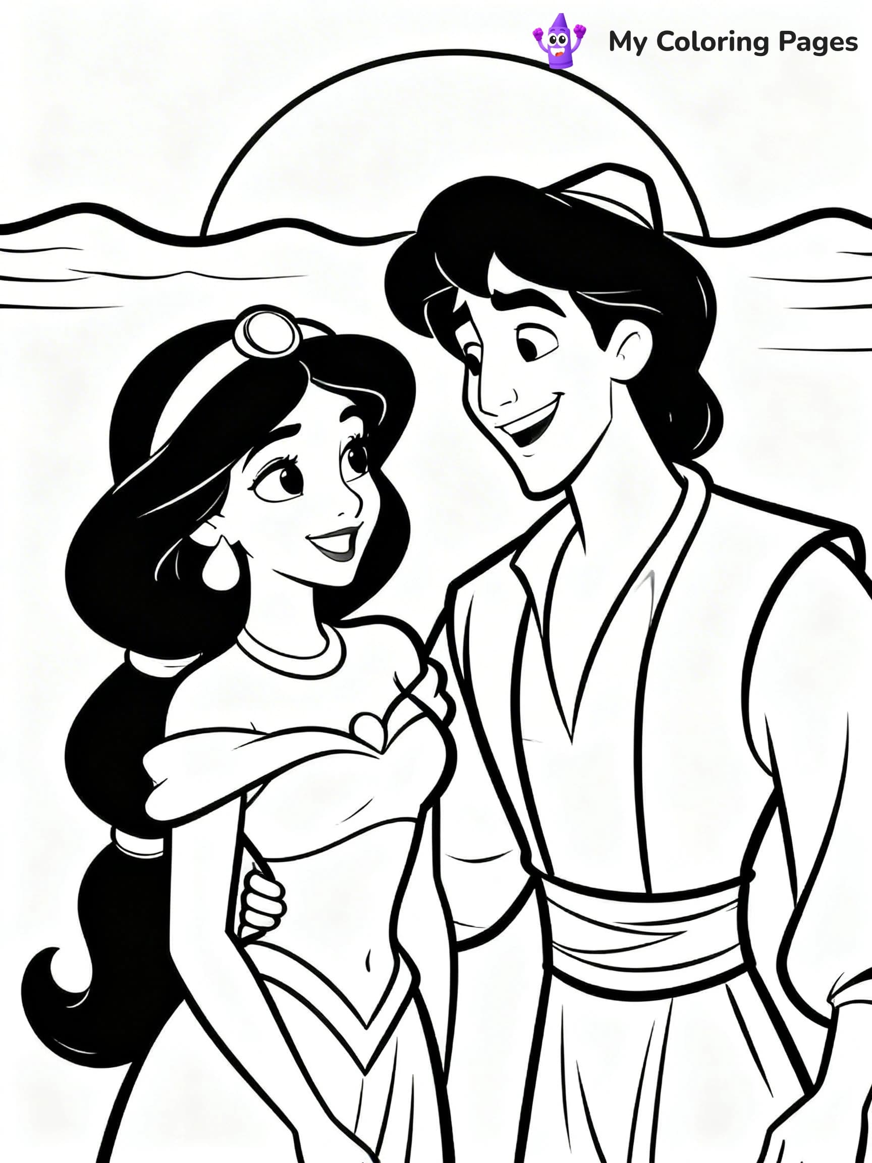 Aladdin Coloring Pages - 23