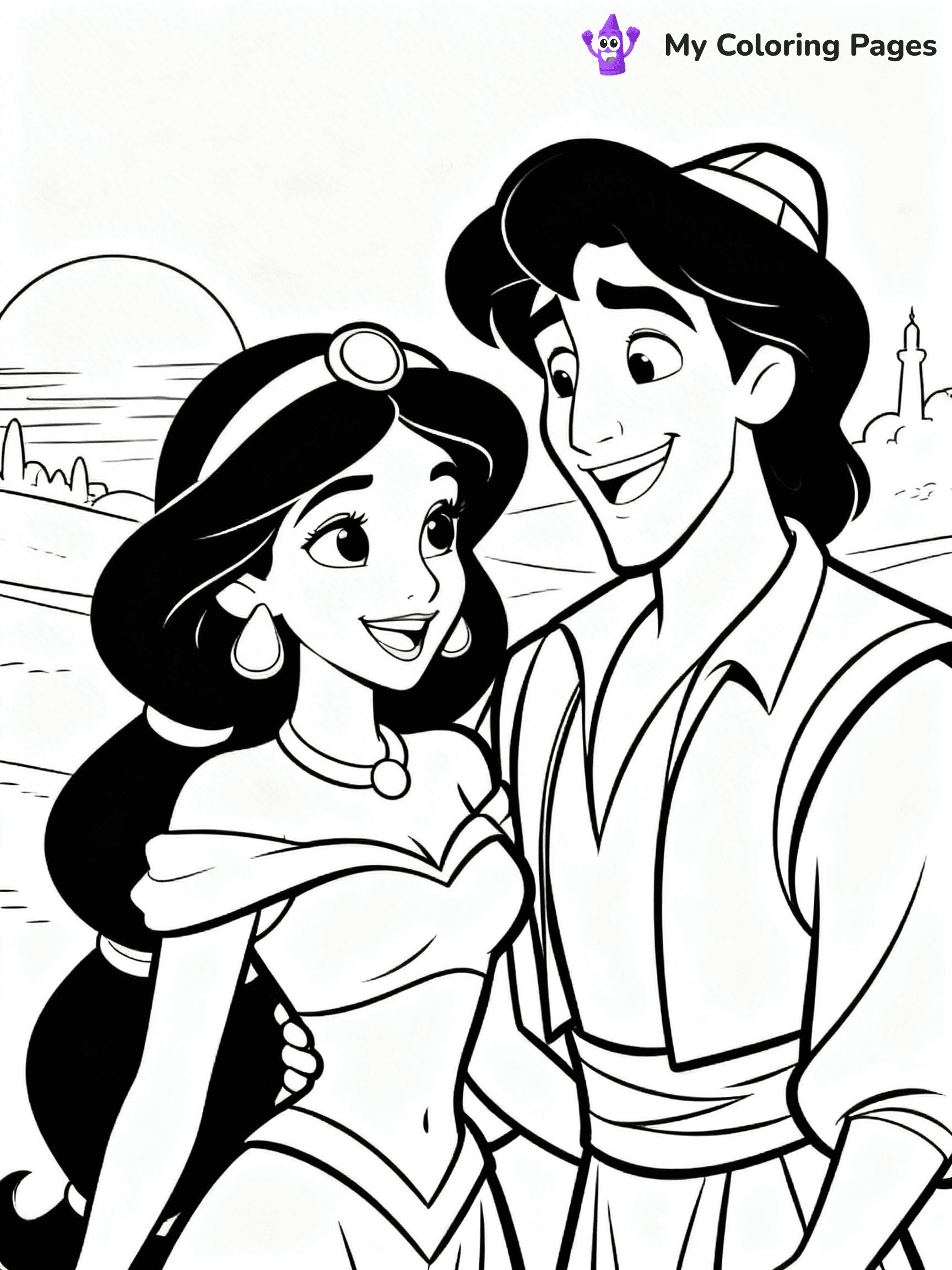 Aladdin Coloring Pages - 21