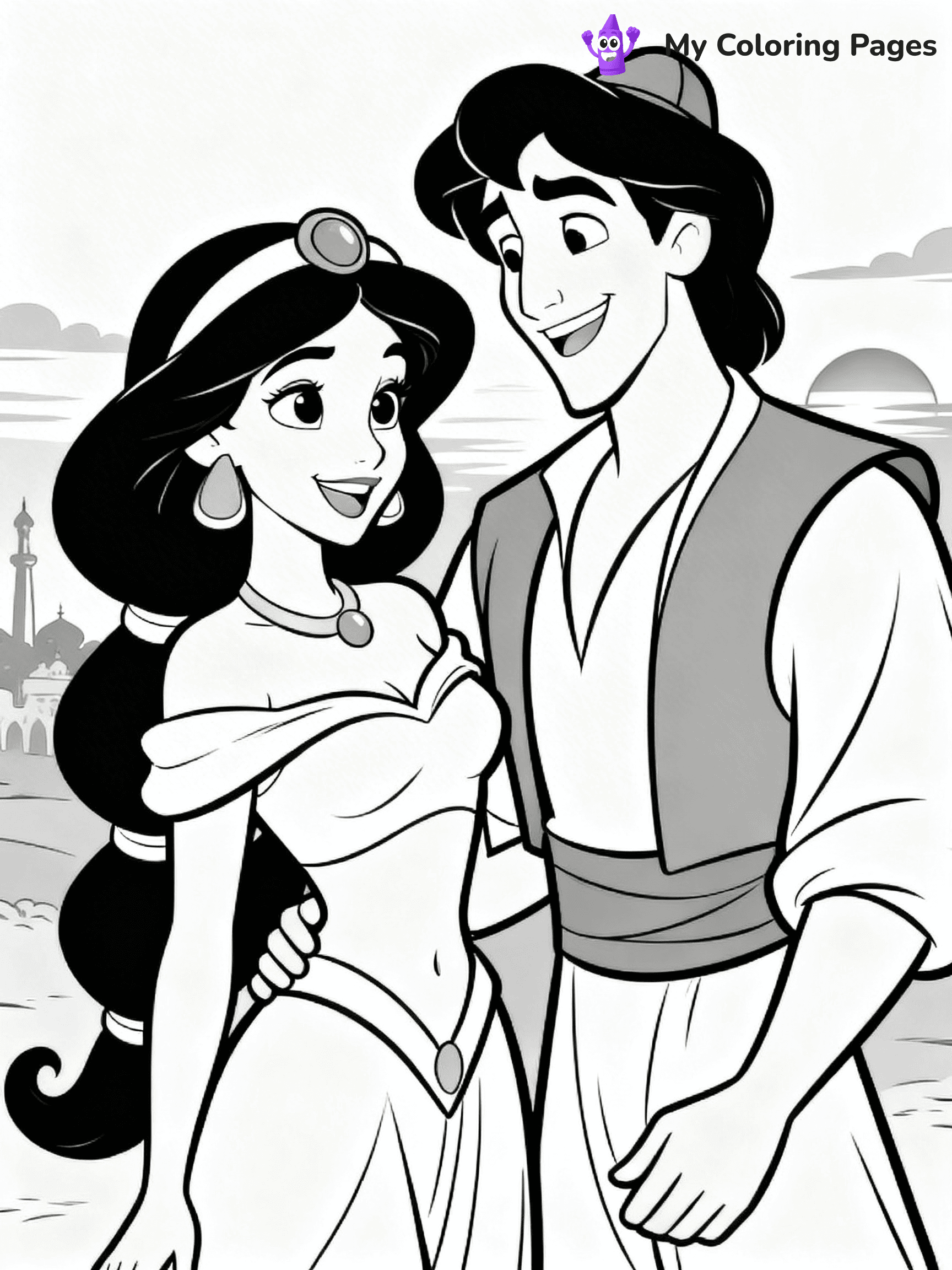 Aladdin Coloring Pages - 20