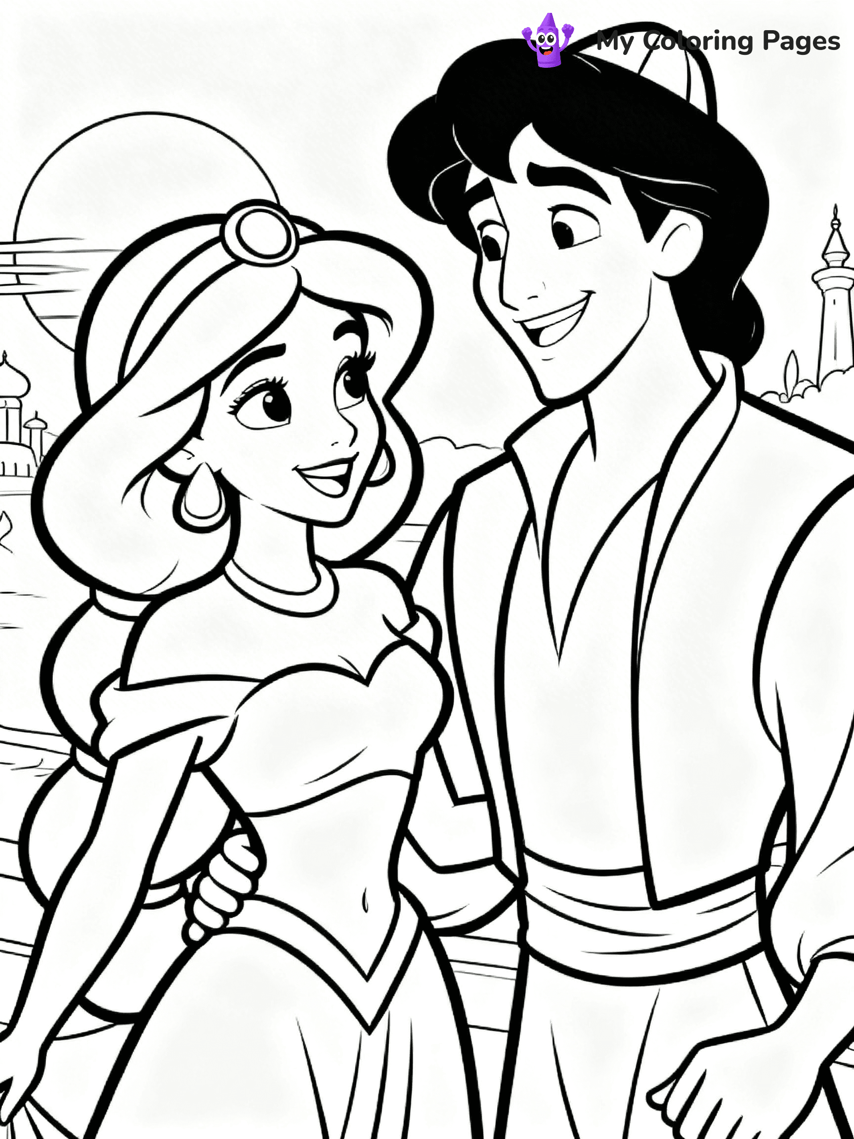 Aladdin Coloring Pages - 19