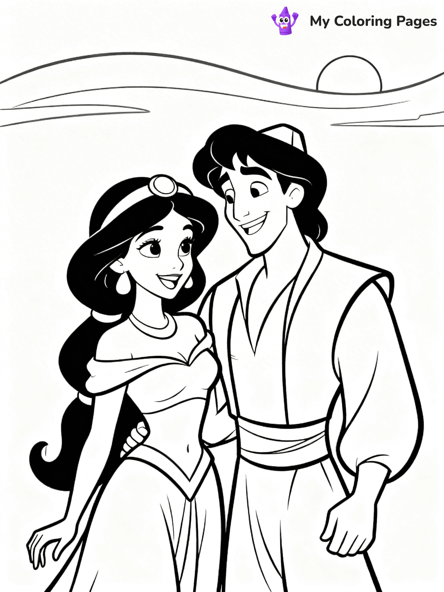 Aladdin Coloring Pages - 18