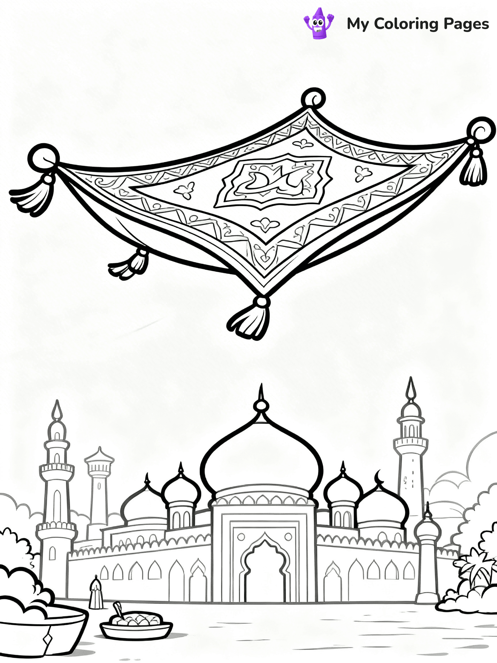Aladdin Coloring Pages - 1