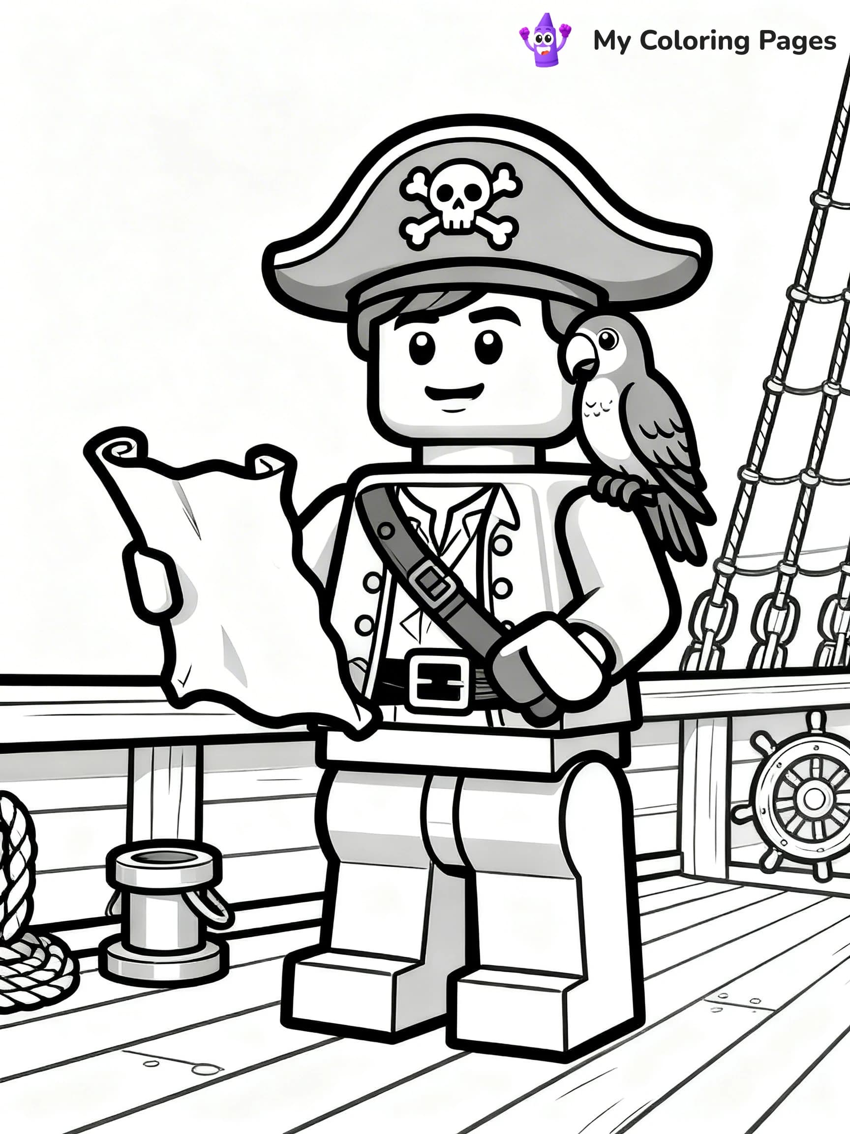 Lego Man Coloring Pages - 14