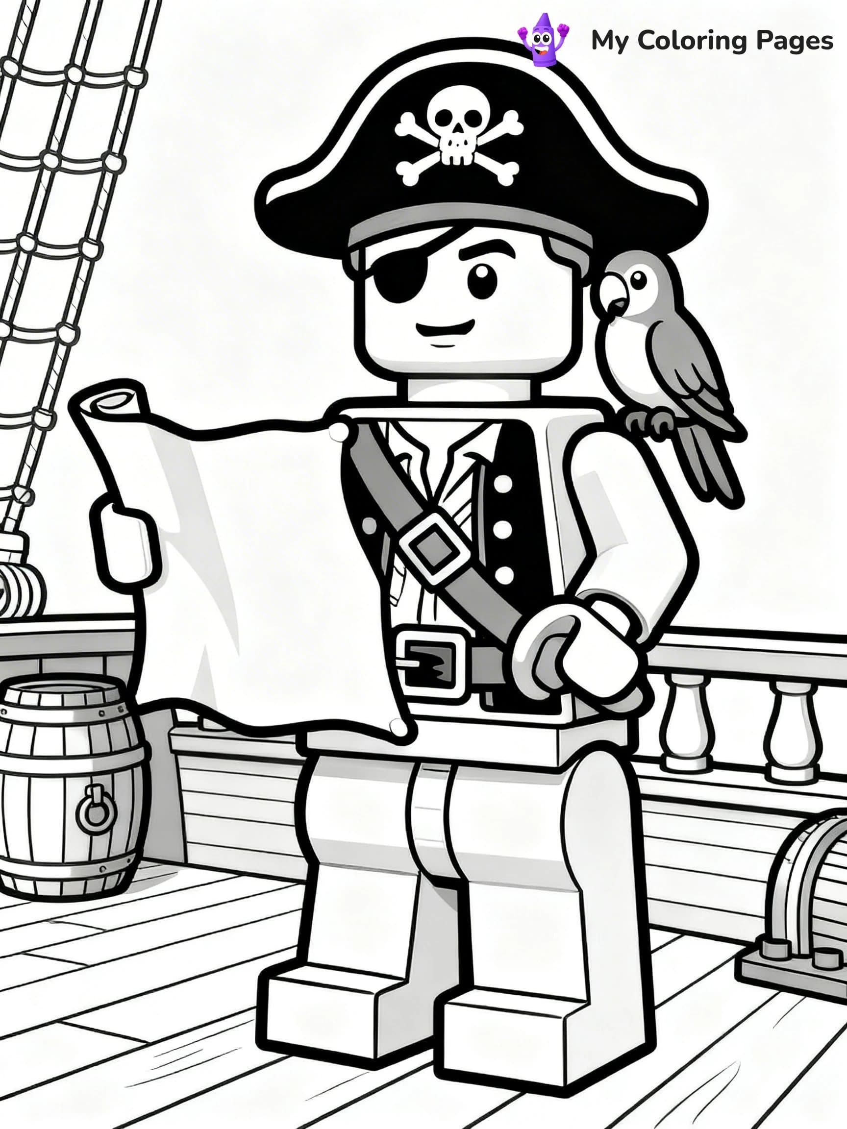 Lego Man Coloring Pages - 13