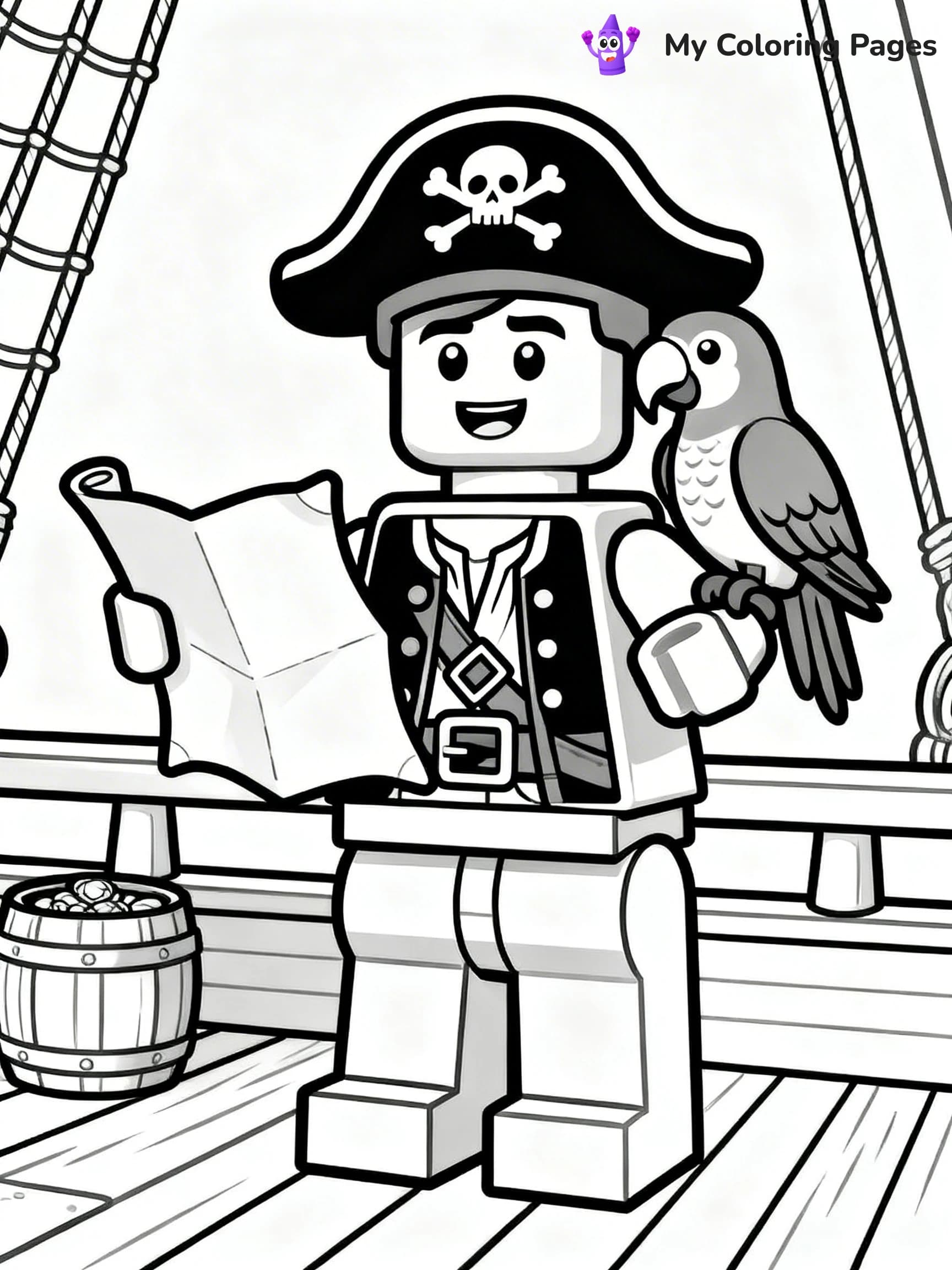 Lego Man Coloring Pages - 11