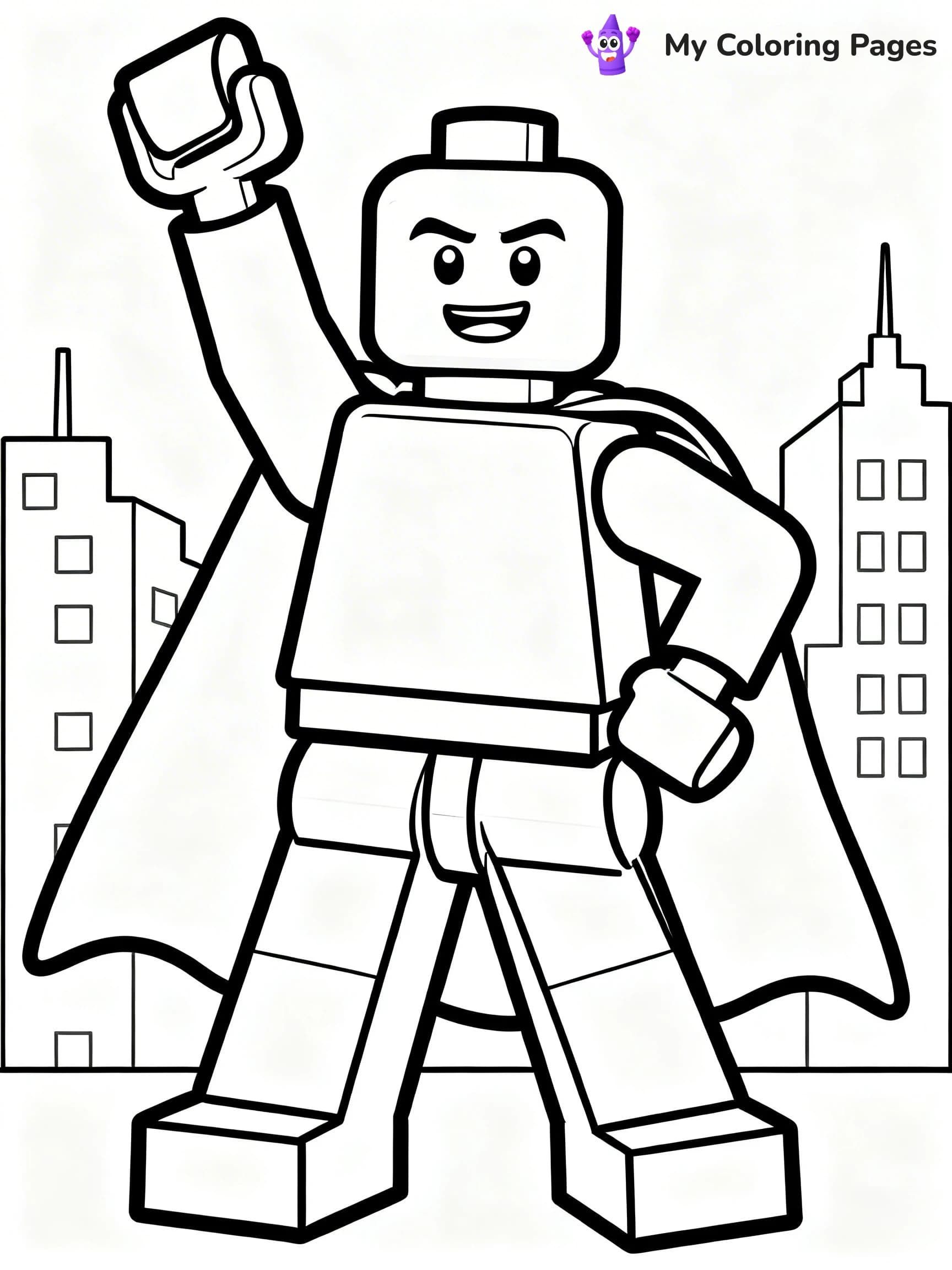 Lego Man Coloring Pages - 10