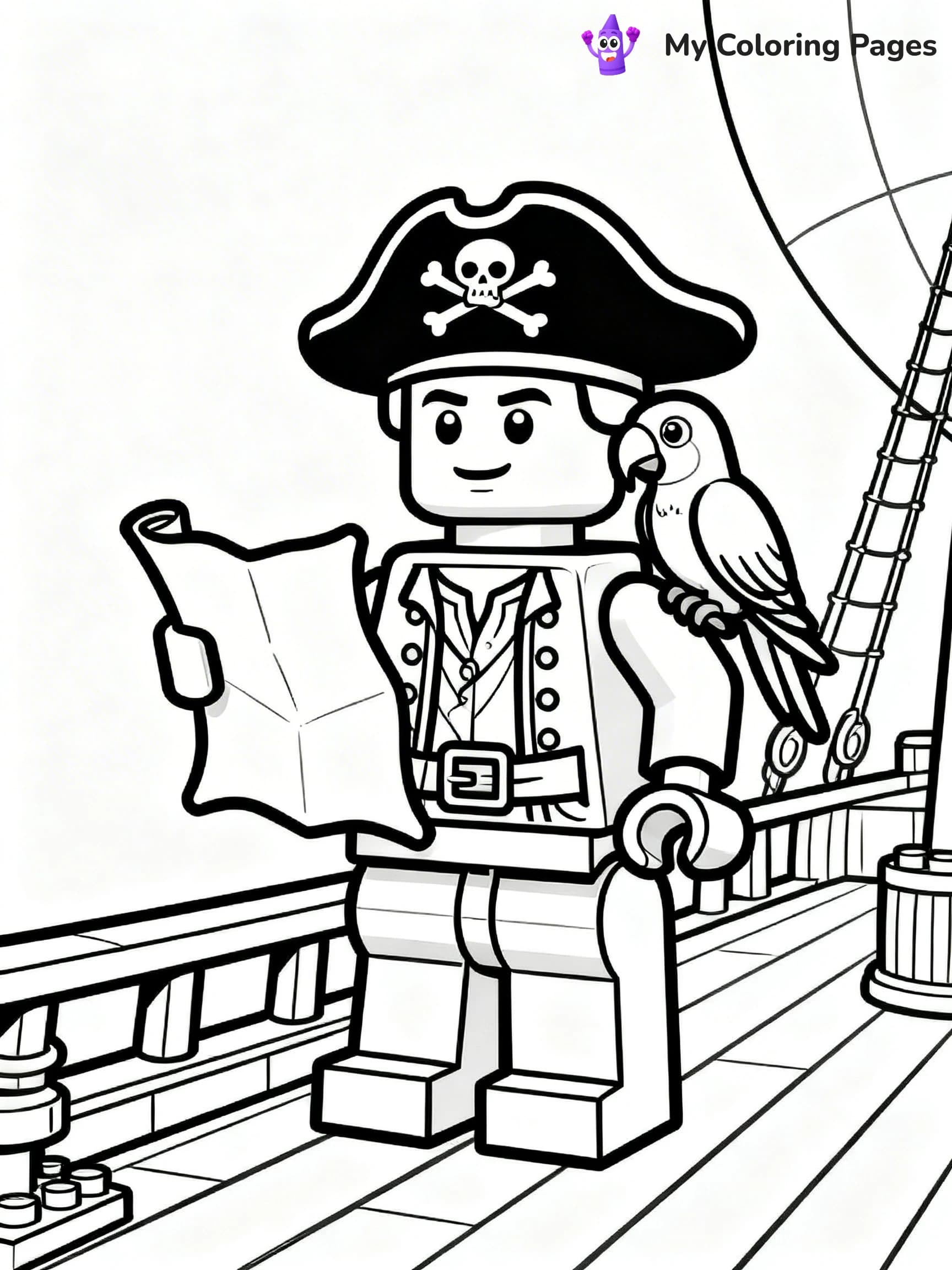 Lego Man Coloring Pages - 9