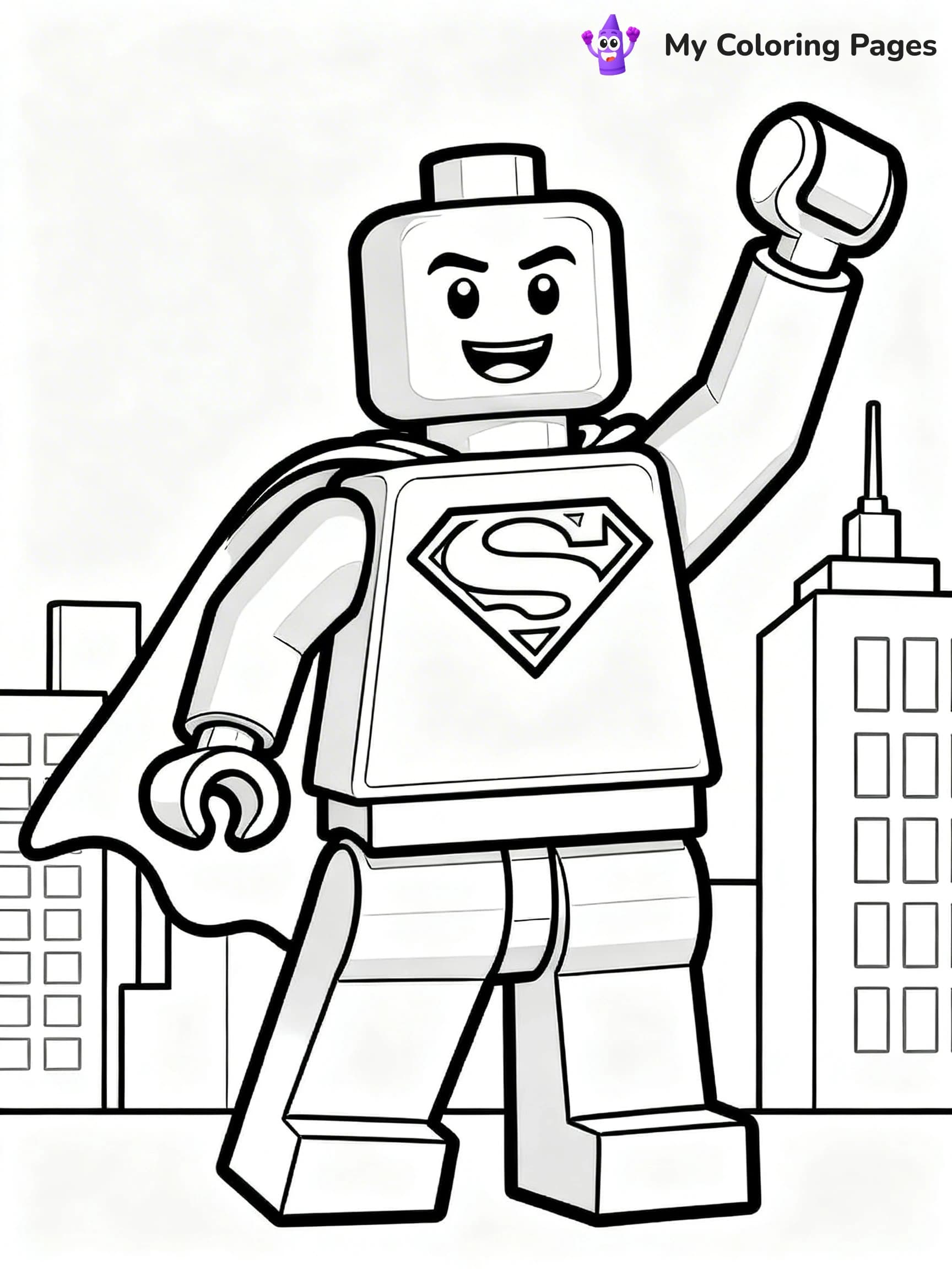 Lego Man Coloring Pages - 8