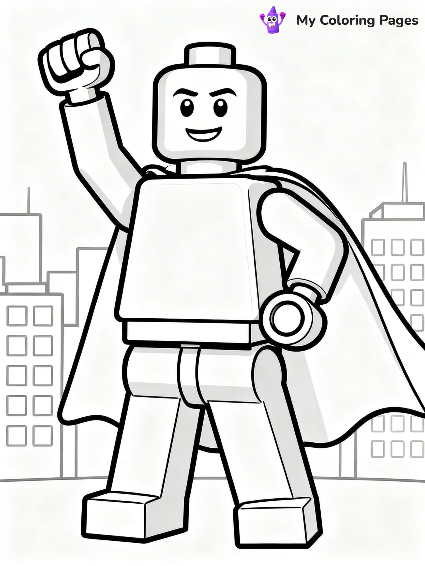 Lego Man Coloring Pages - 3