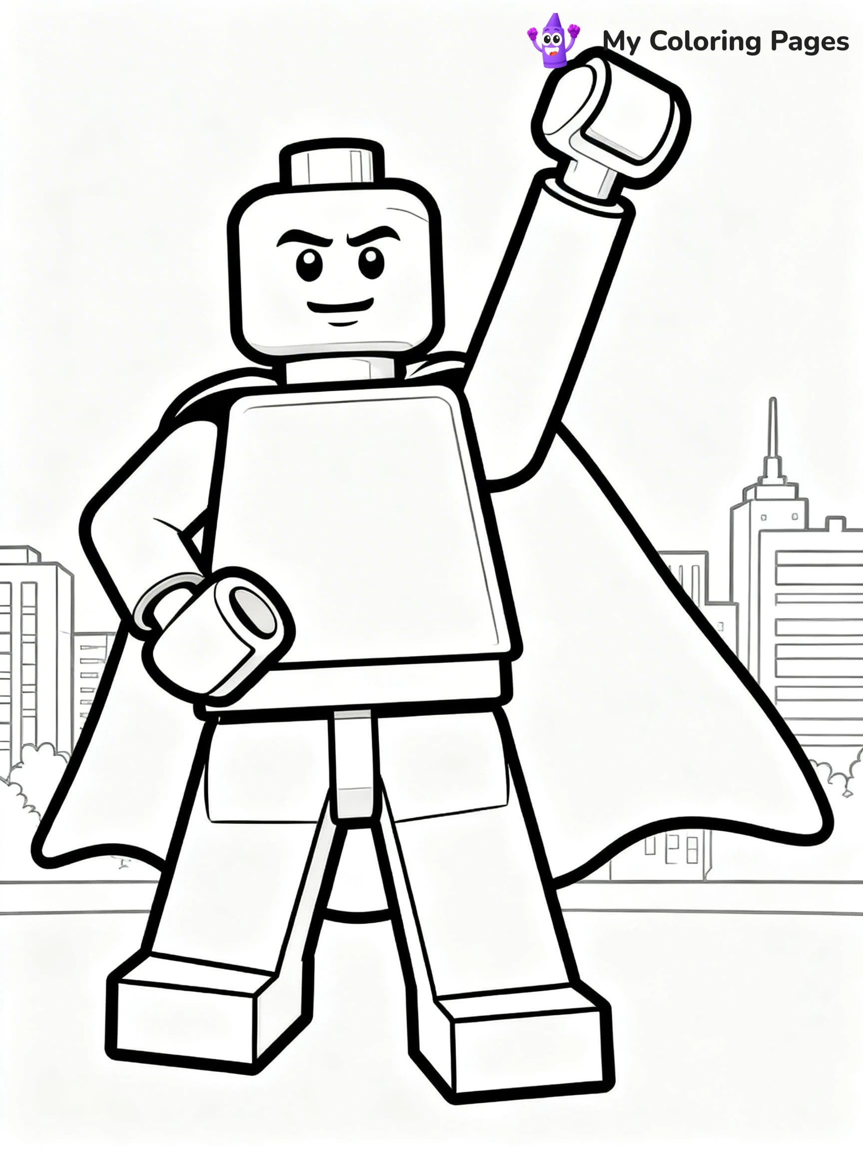 Lego Man Coloring Pages - 2