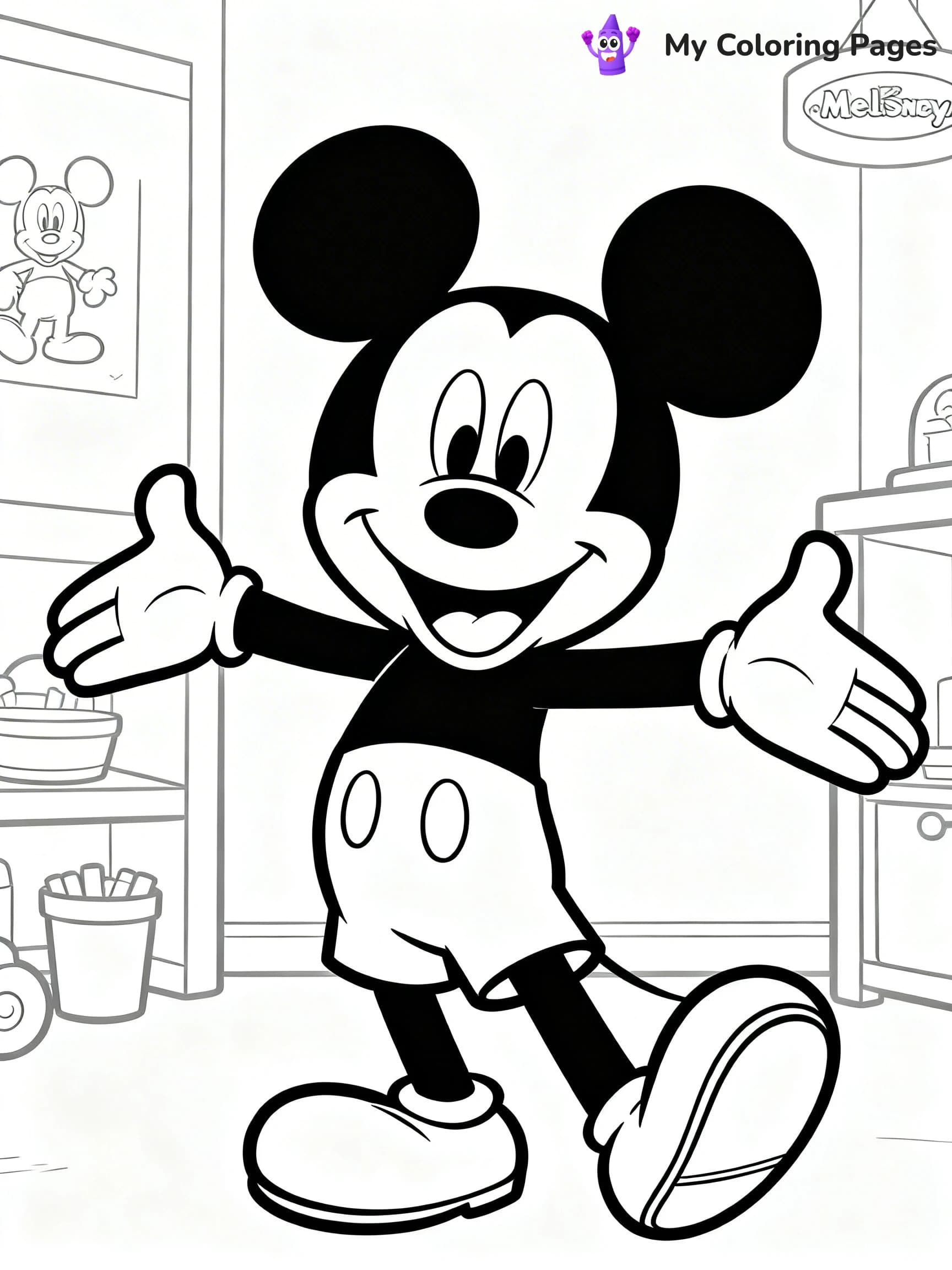 Tsum Tsum Coloring Pages - 5