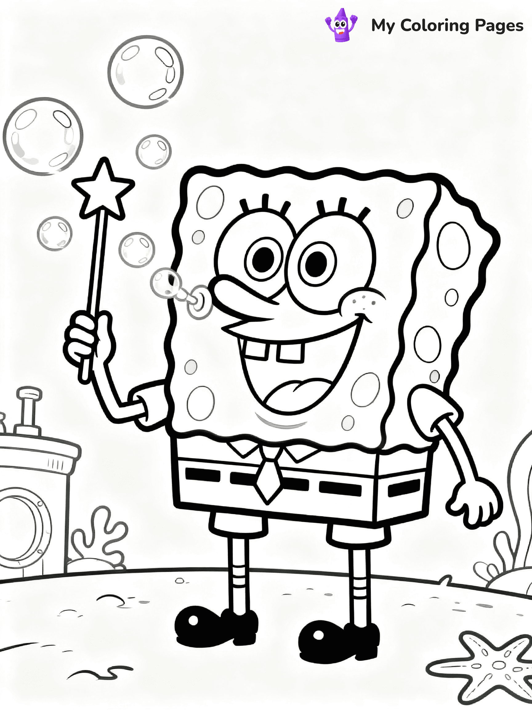 Squidward Coloring Pages - 19