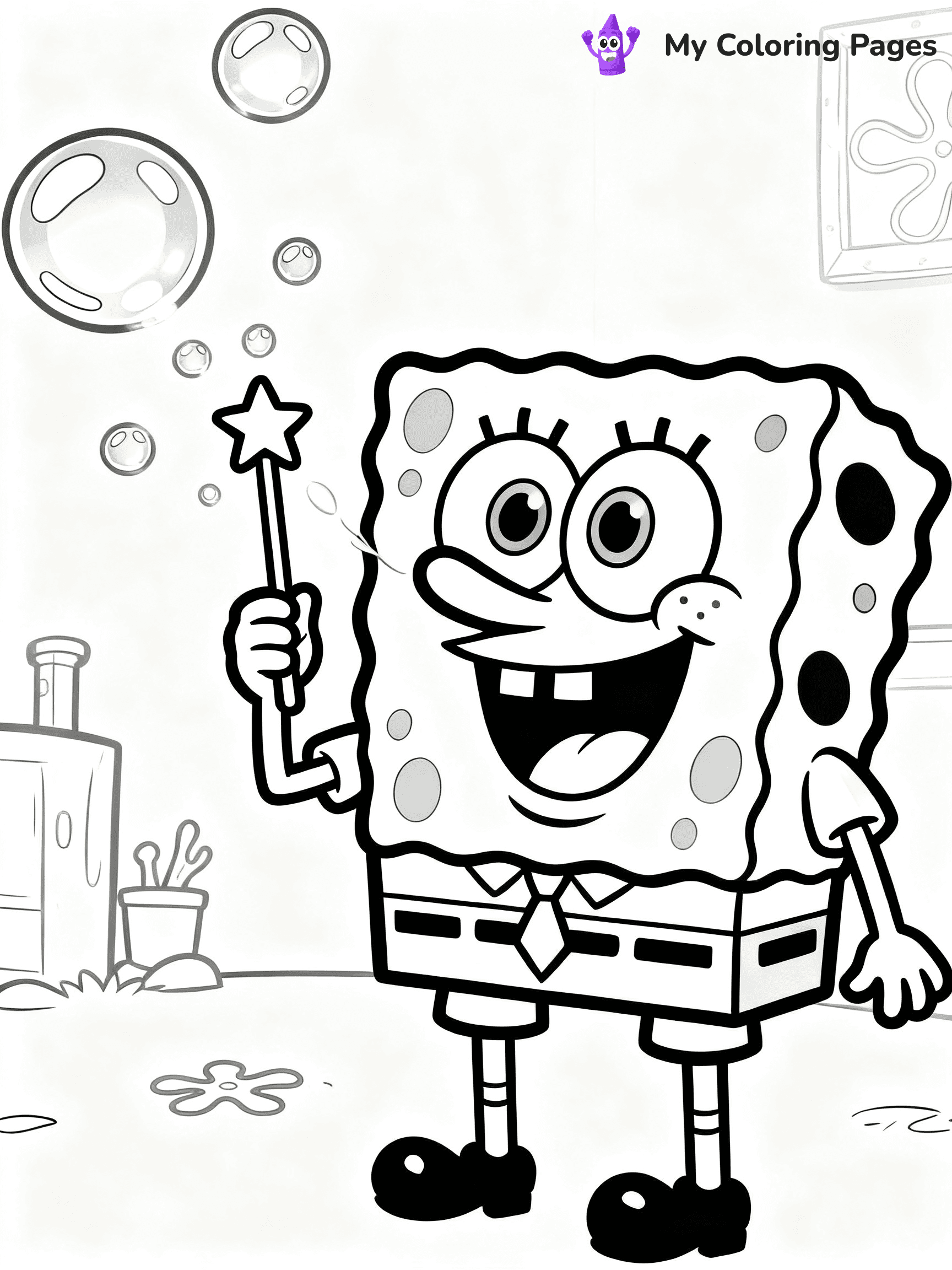 Squidward Coloring Pages - 18