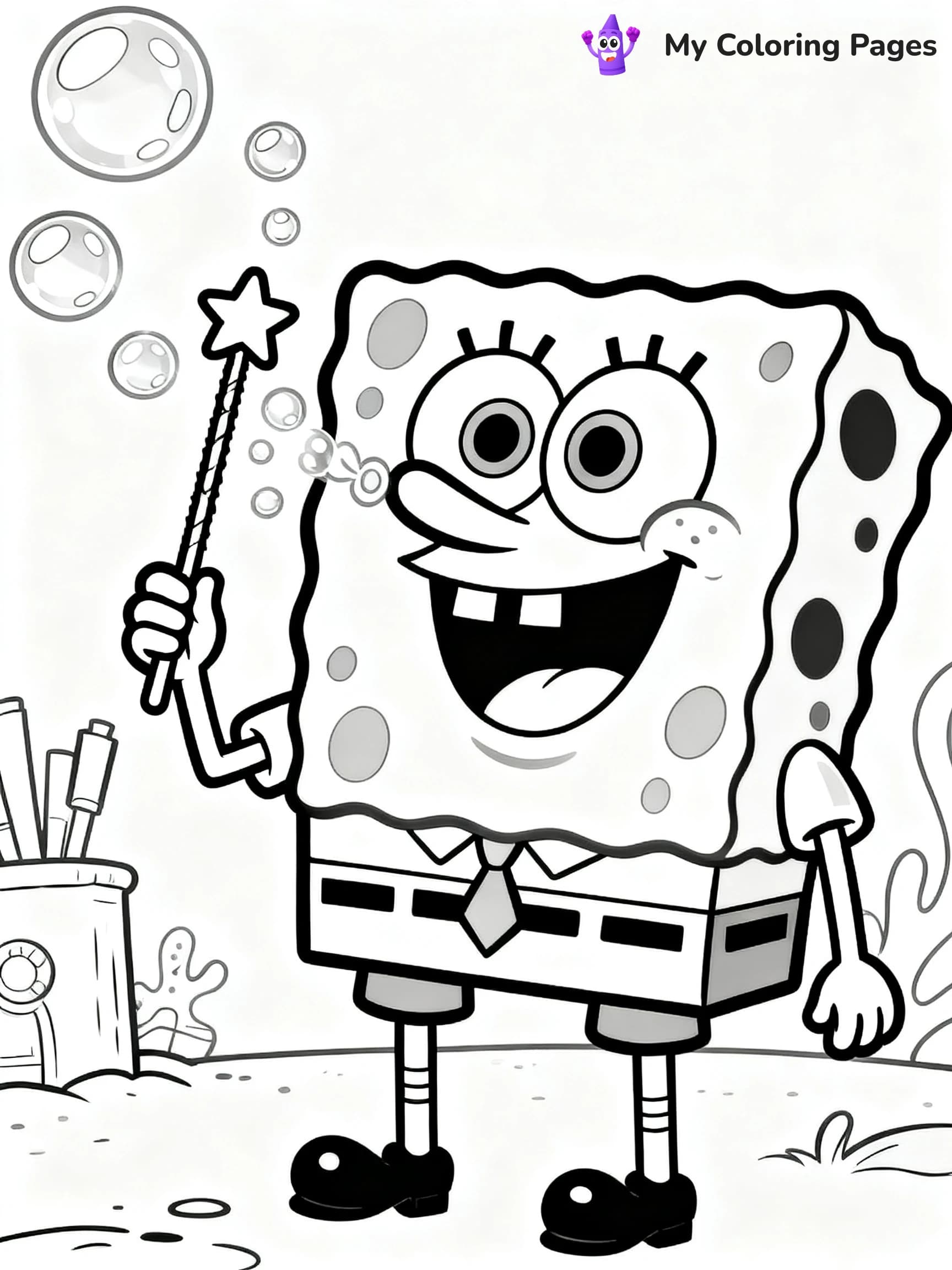 Squidward Coloring Pages - 16
