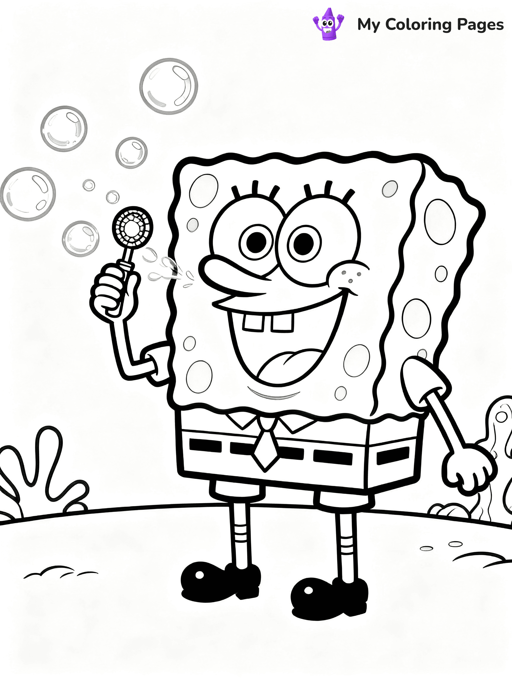 Squidward Coloring Pages - 15