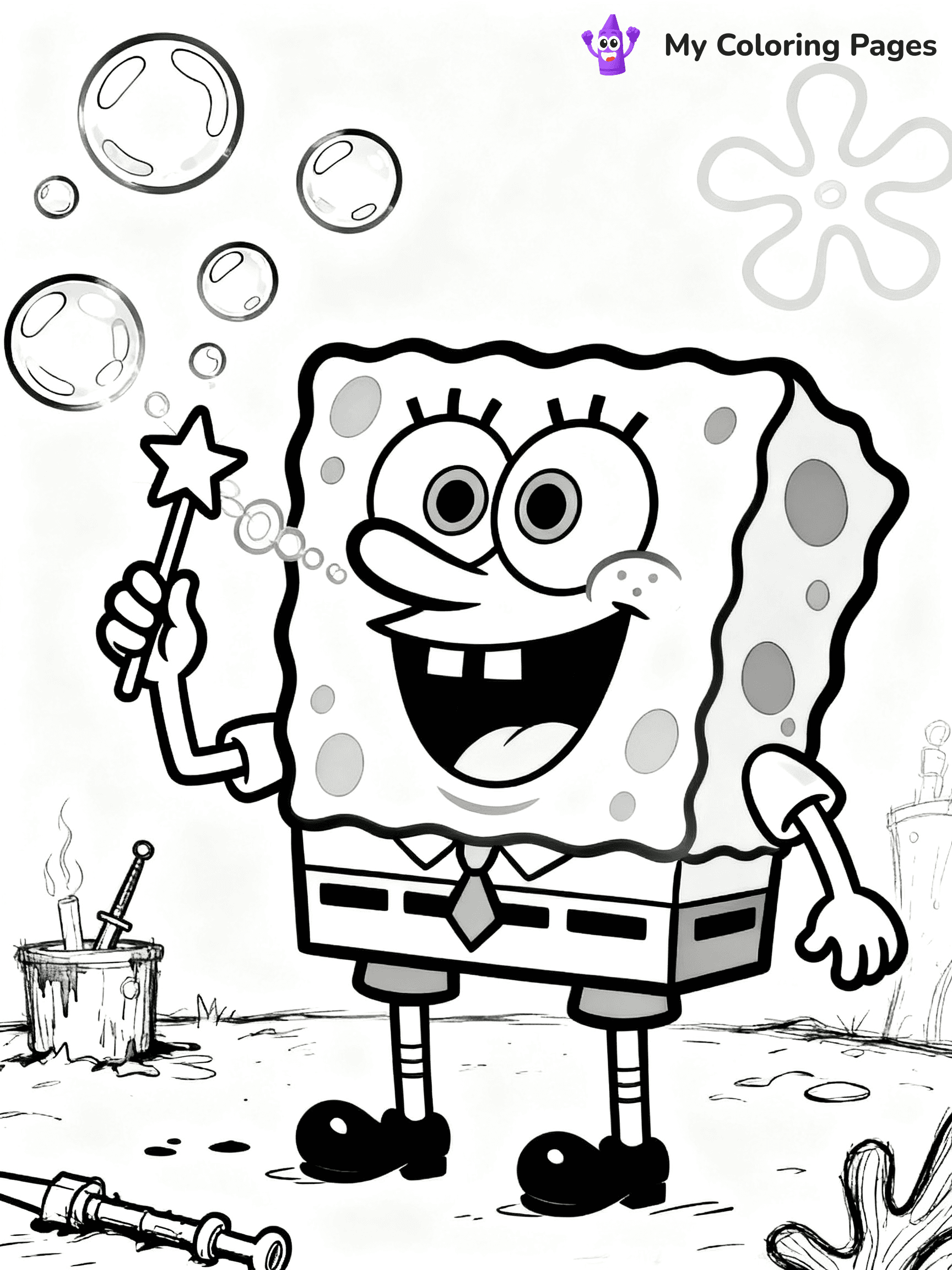 Squidward Coloring Pages - 14