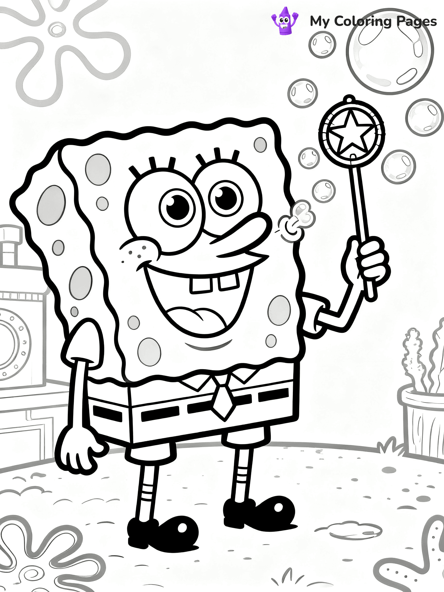 Squidward Coloring Pages - 13