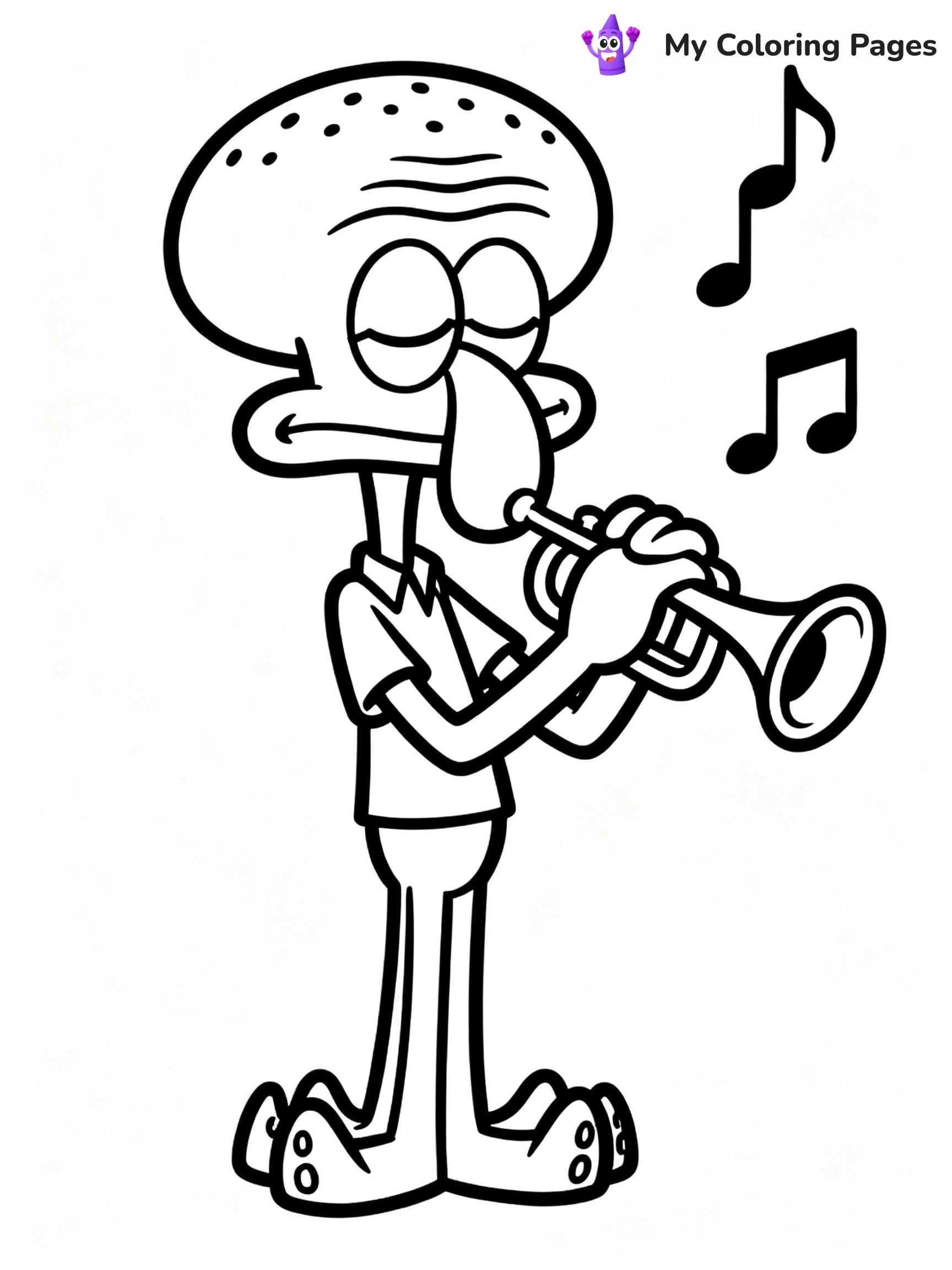 Squidward Coloring Pages - 12