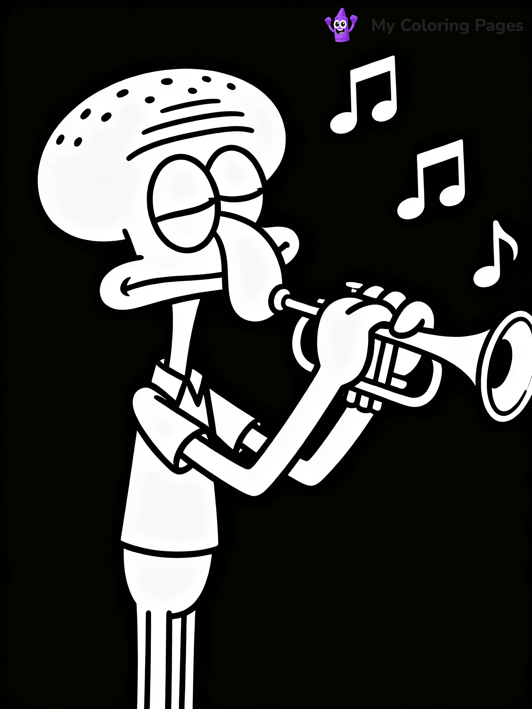 Squidward Coloring Pages - 11