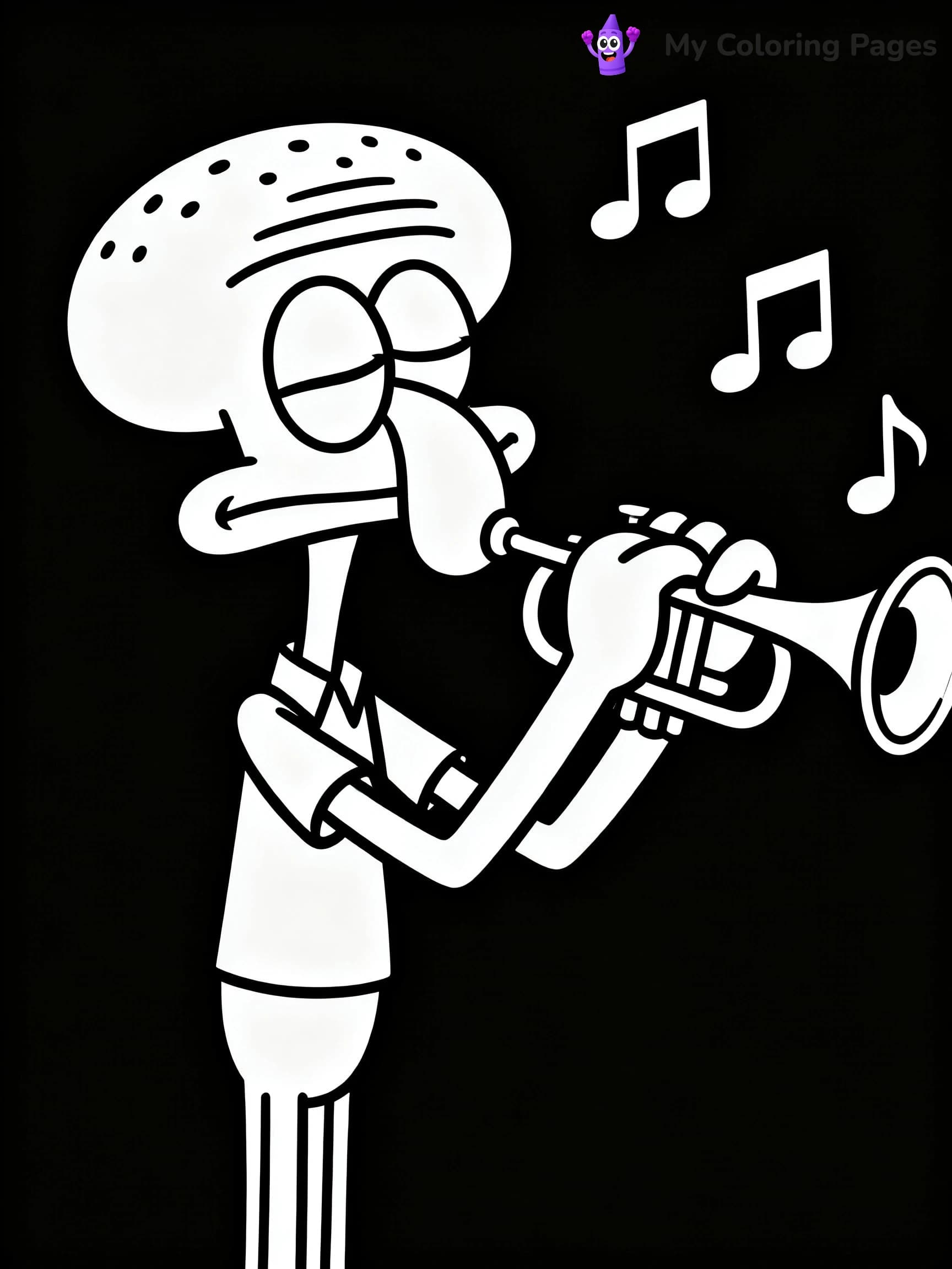Squidward Coloring Pages - 11