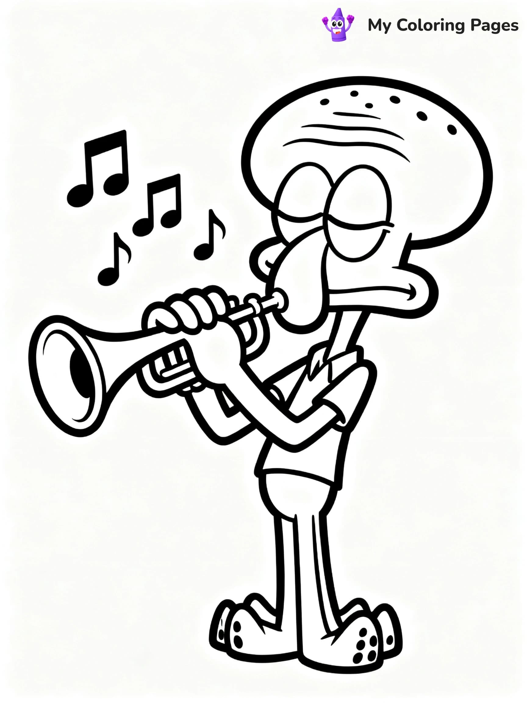 Squidward Coloring Pages - 10